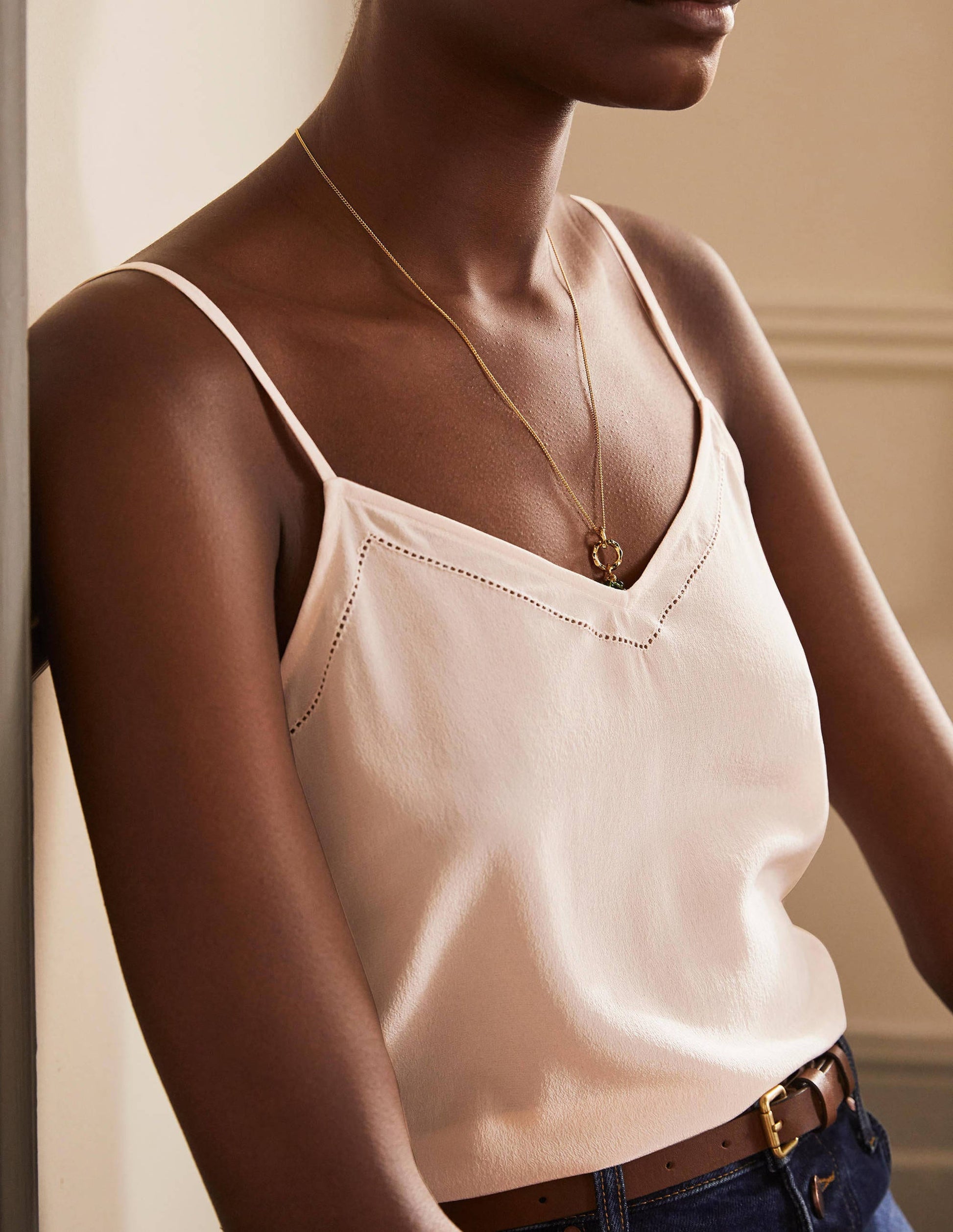 Silk Cami Top-Chalky Rose-2