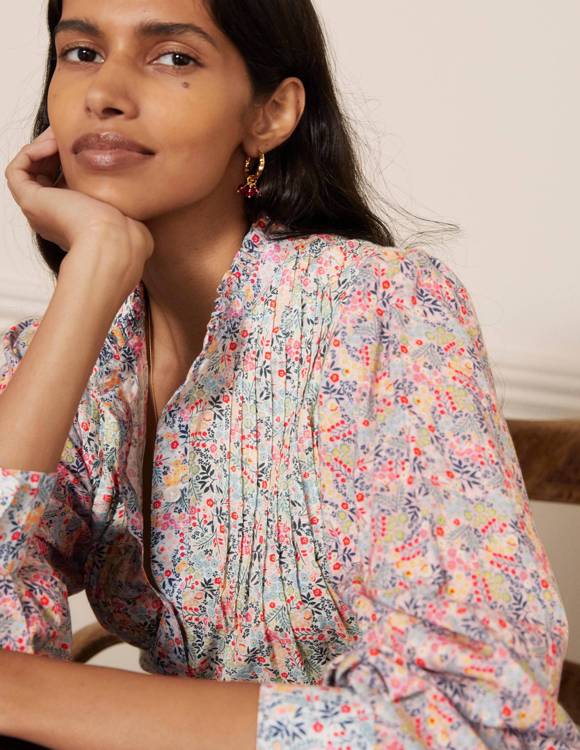 Miranda Blouse-Ivory, Enchanting Forest - Image 1