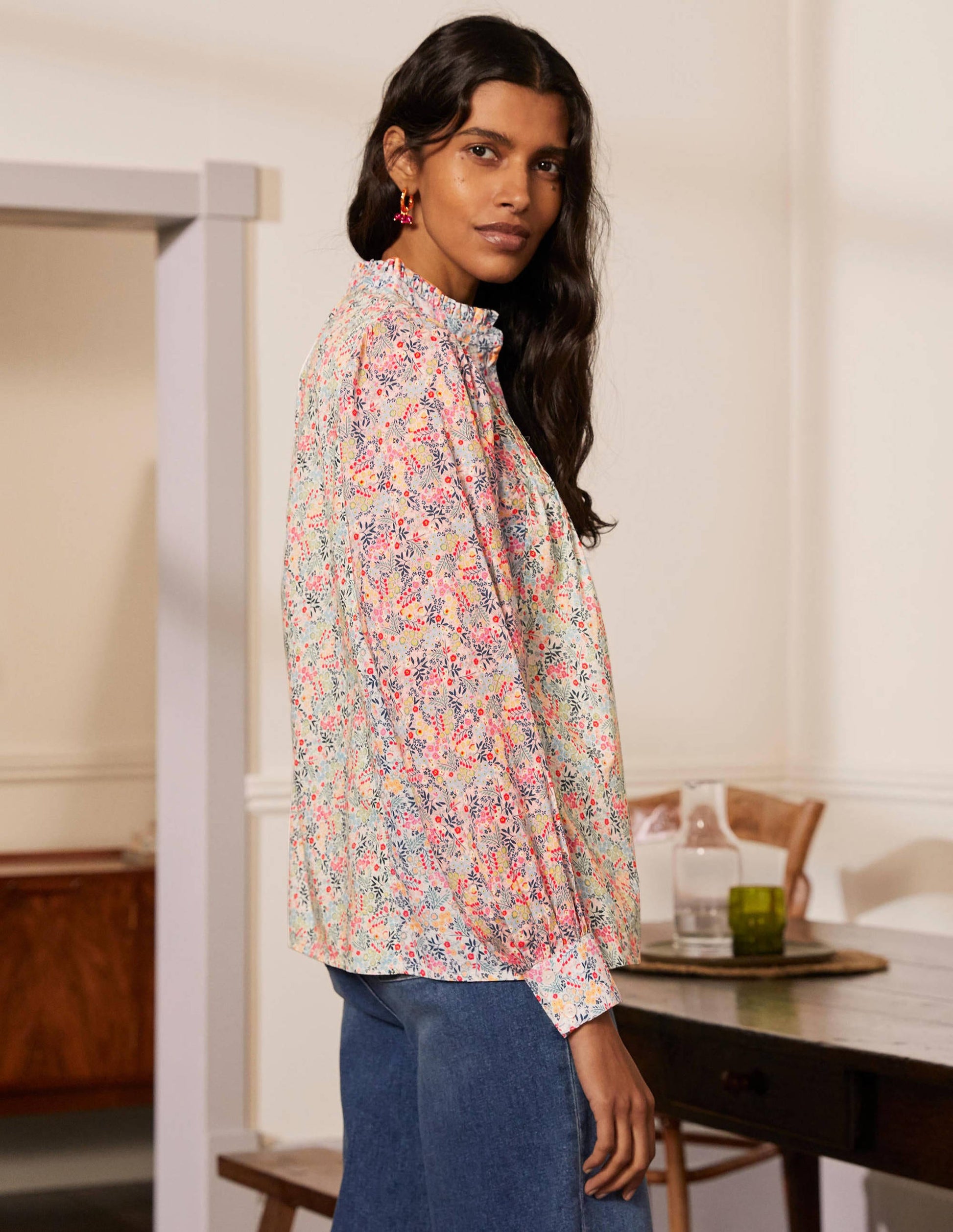Miranda Blouse-Ivory, Enchanting Forest-2