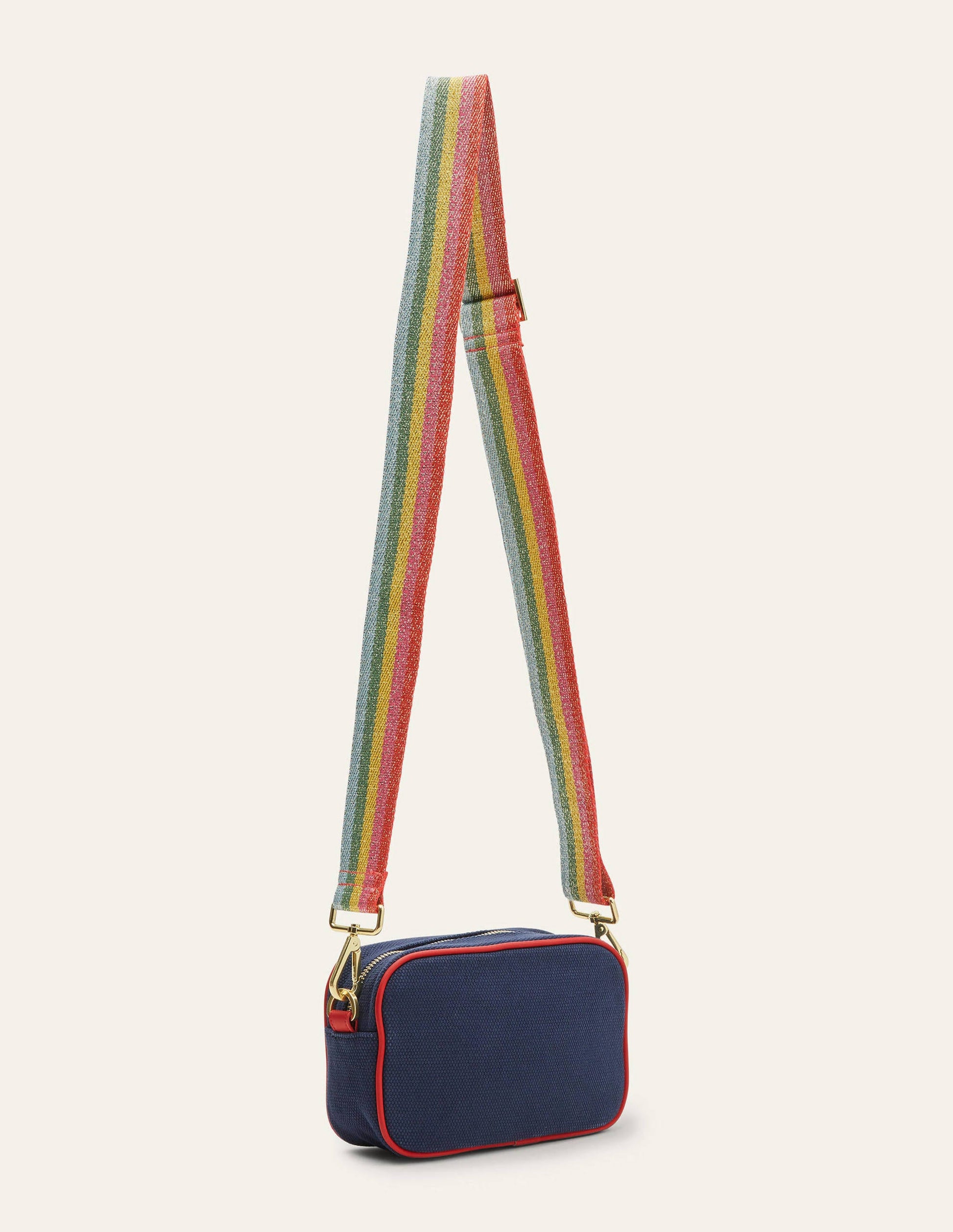 Canvas Crossbody Bag-Navy-3
