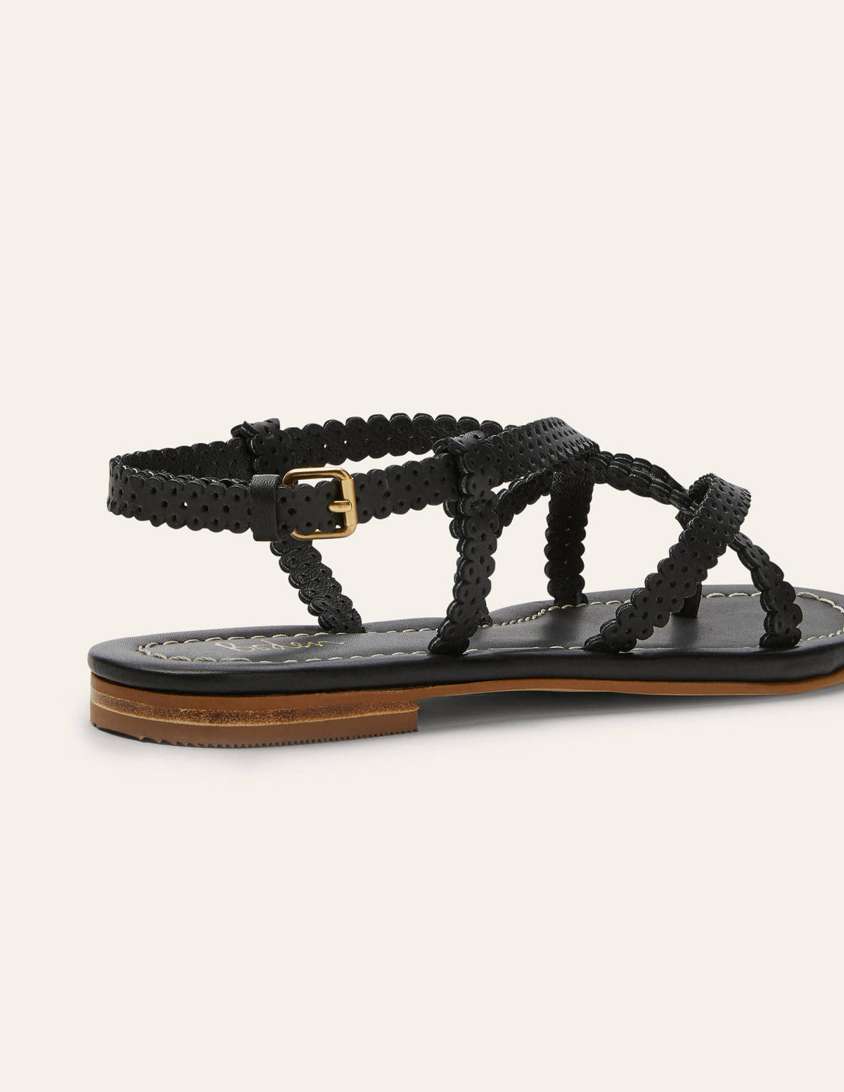 Deborah Strappy Sandals-Black - Image 3