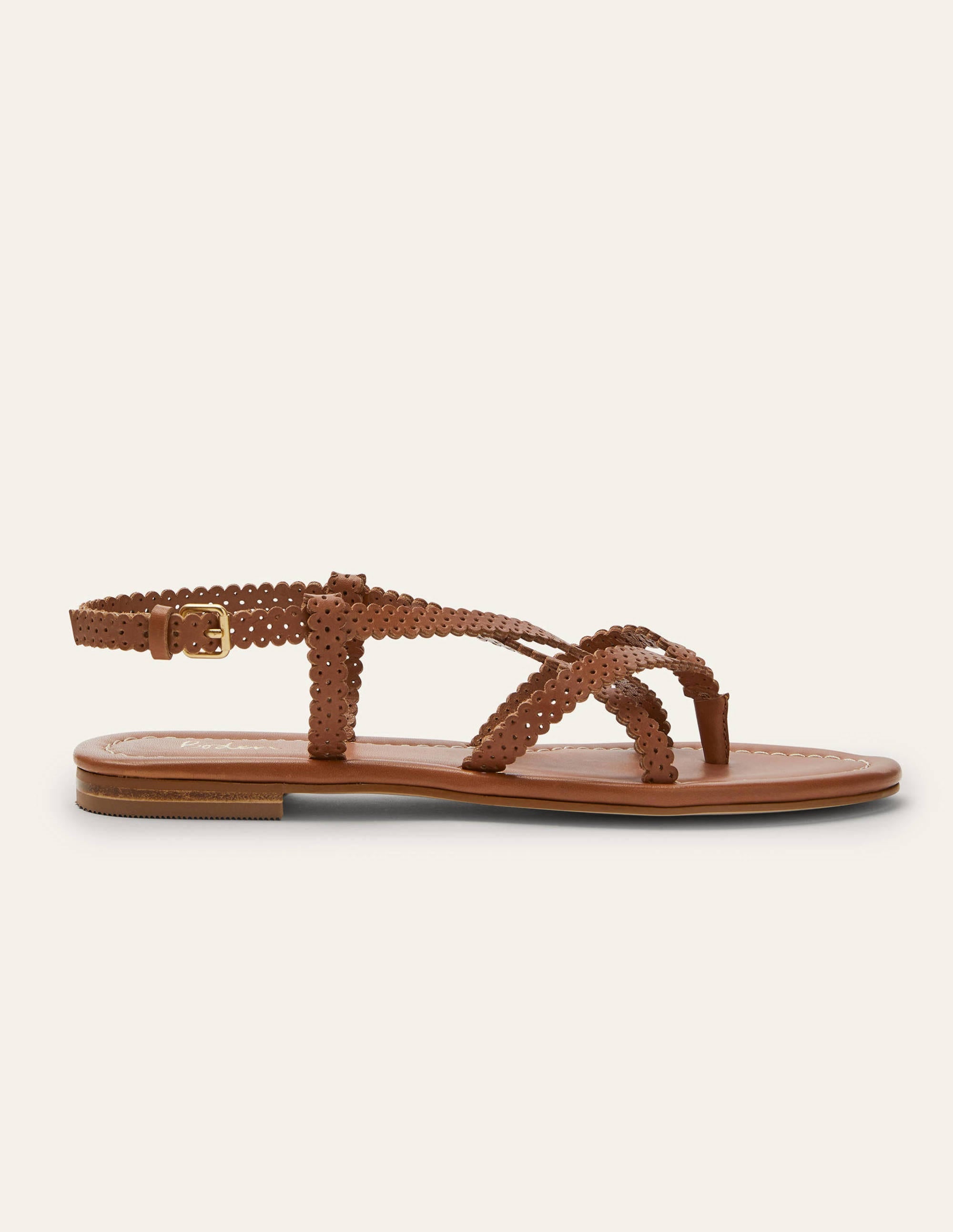 Deborah Strappy Sandals-Tan - Image 2