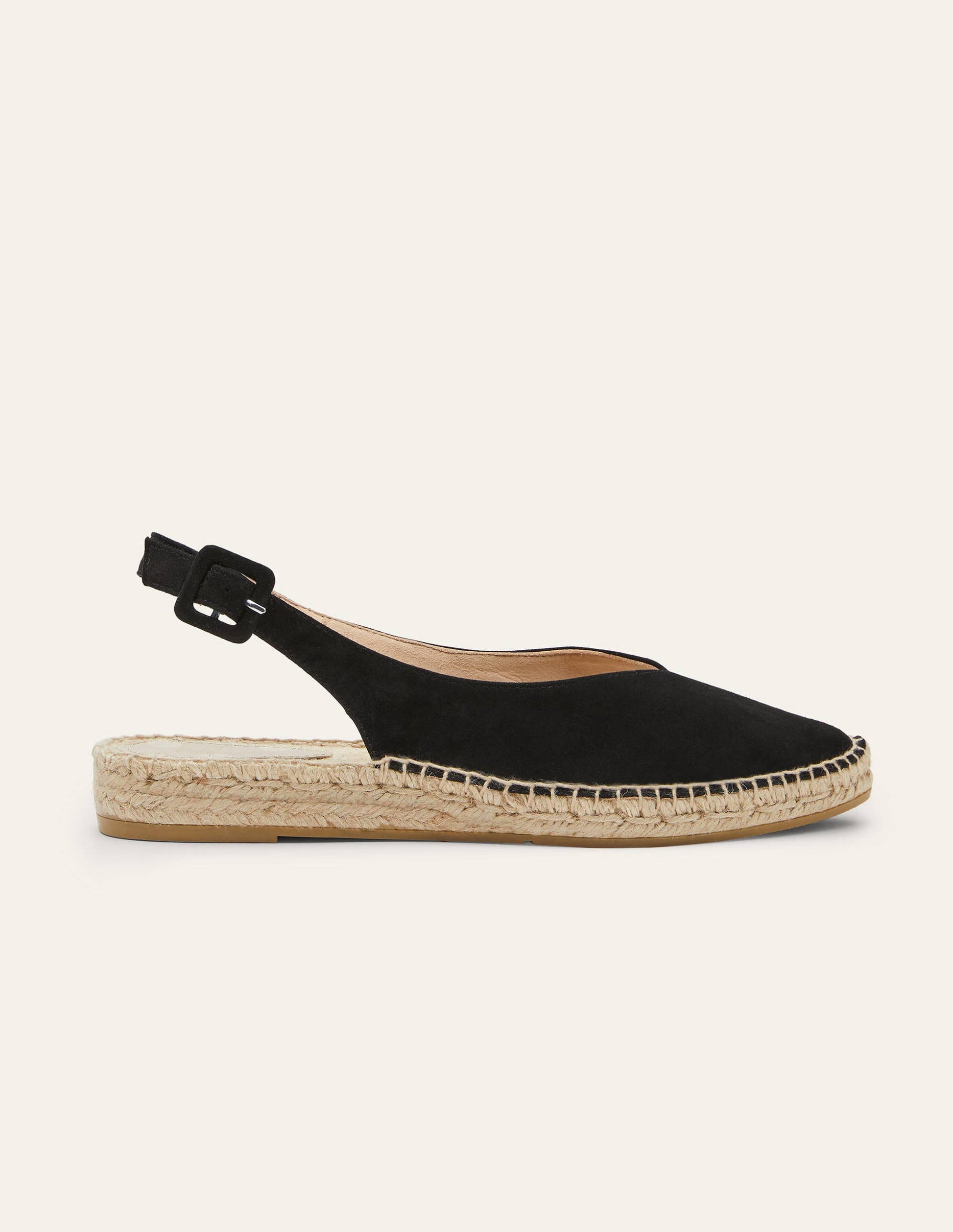 Slingback Espadrille Sandals-Black-2