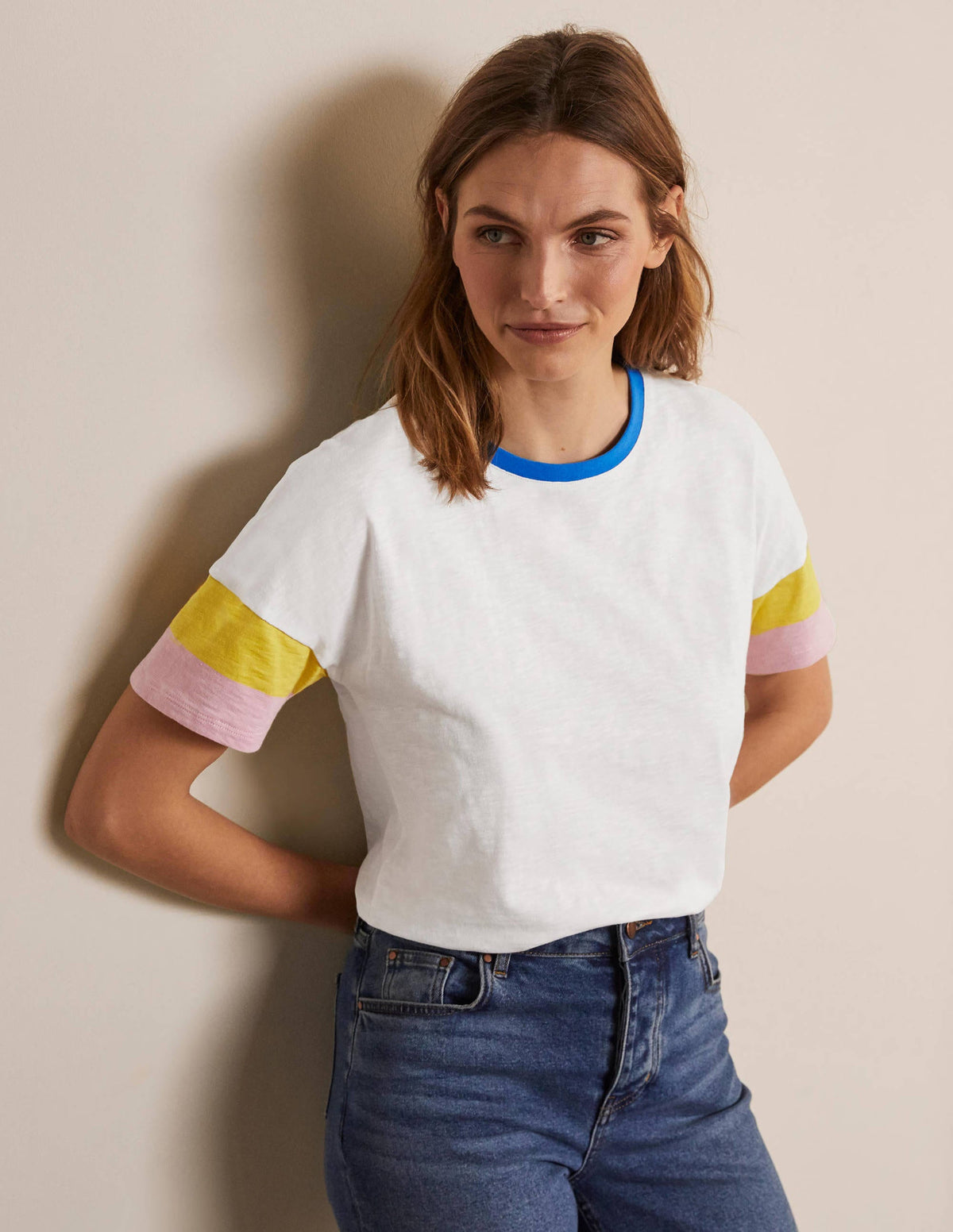 Clarissa Jersey T-shirt-White - Image 2