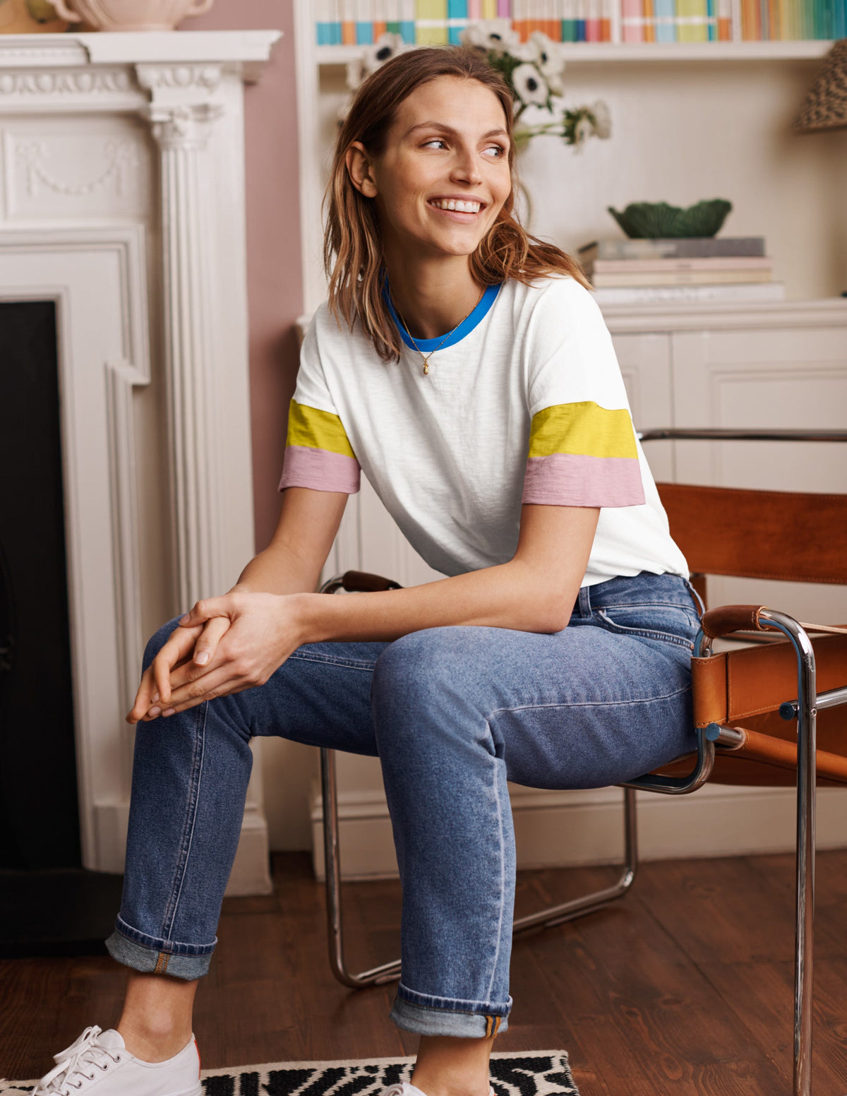 Clarissa Jersey T-shirt-White-5