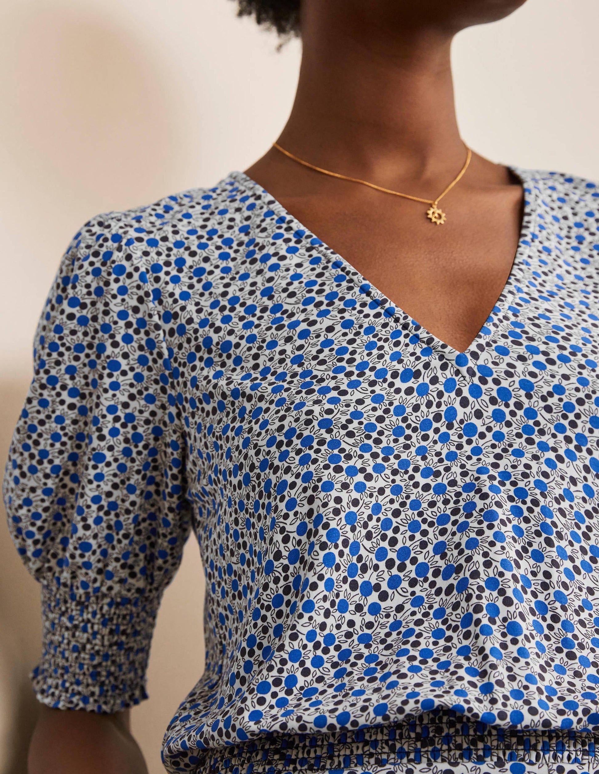 Estella Jersey Jumpsuit-Ivory, Meadow Spot-4