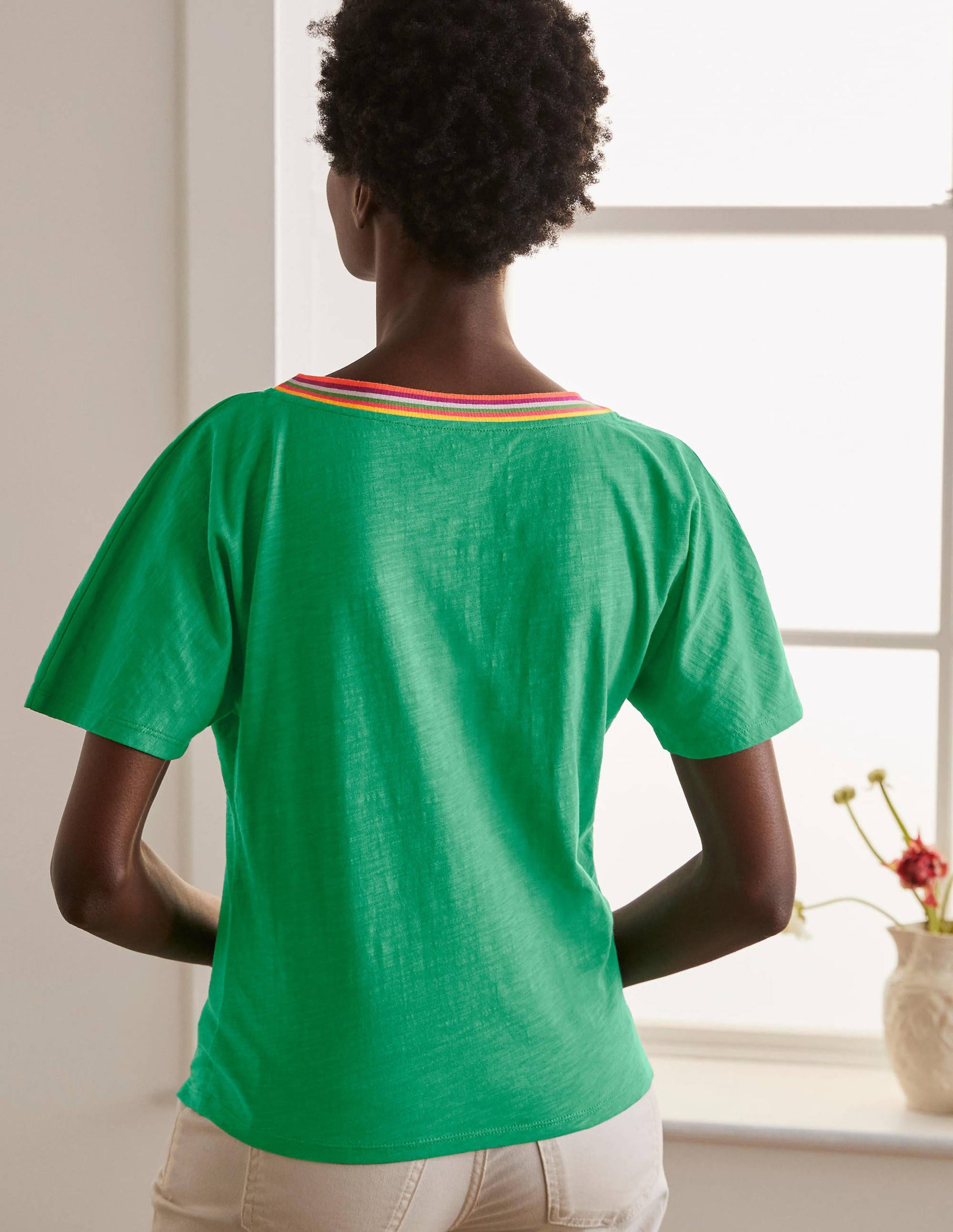 Beatrice Jersey Top-Leafy Green-3
