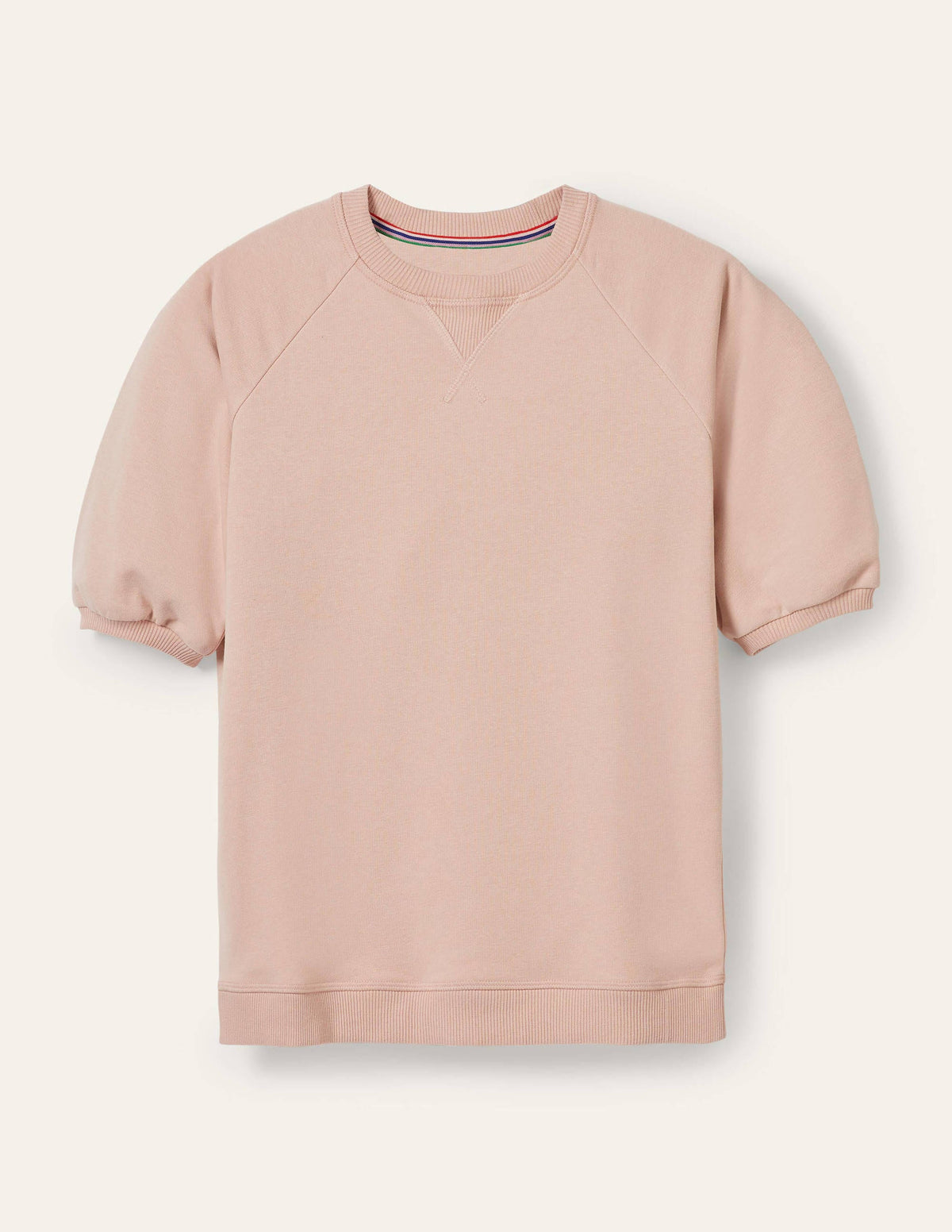 Short Puff Sleeve Sweatshirt-Milkshake-5