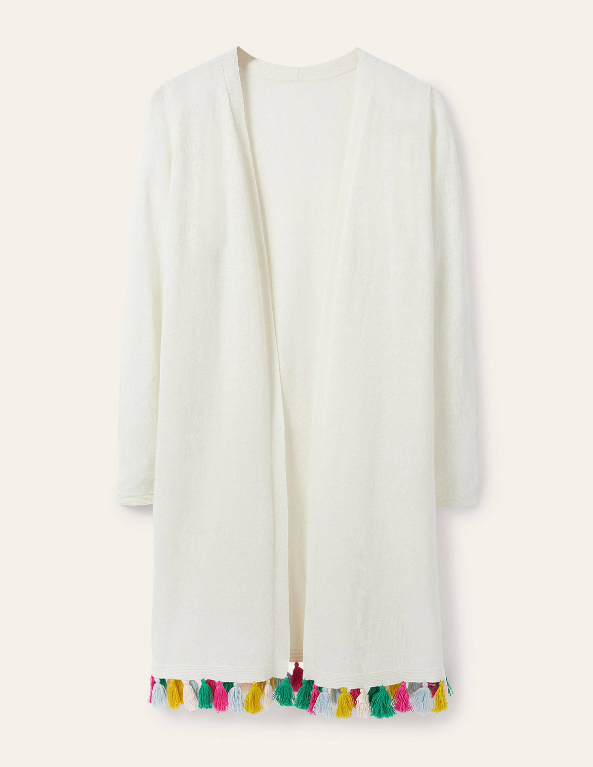 Elsdon Tassel Cardigan-Ivory - Image 5