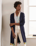 Elsdon Tassel Cardigan-Navy
