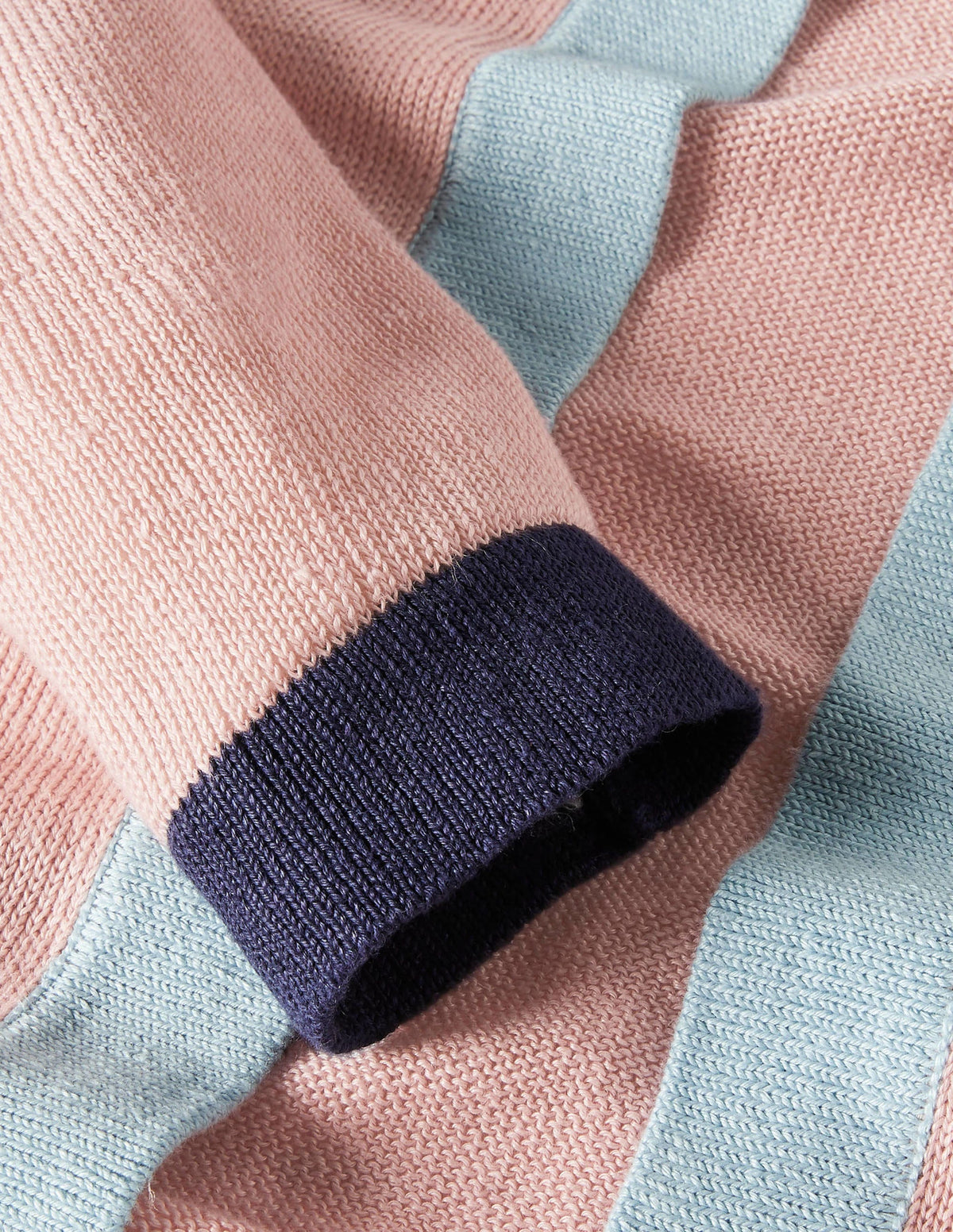 Stripe Trim Linen Cardigan-Milkshake Colourblock - Image 7