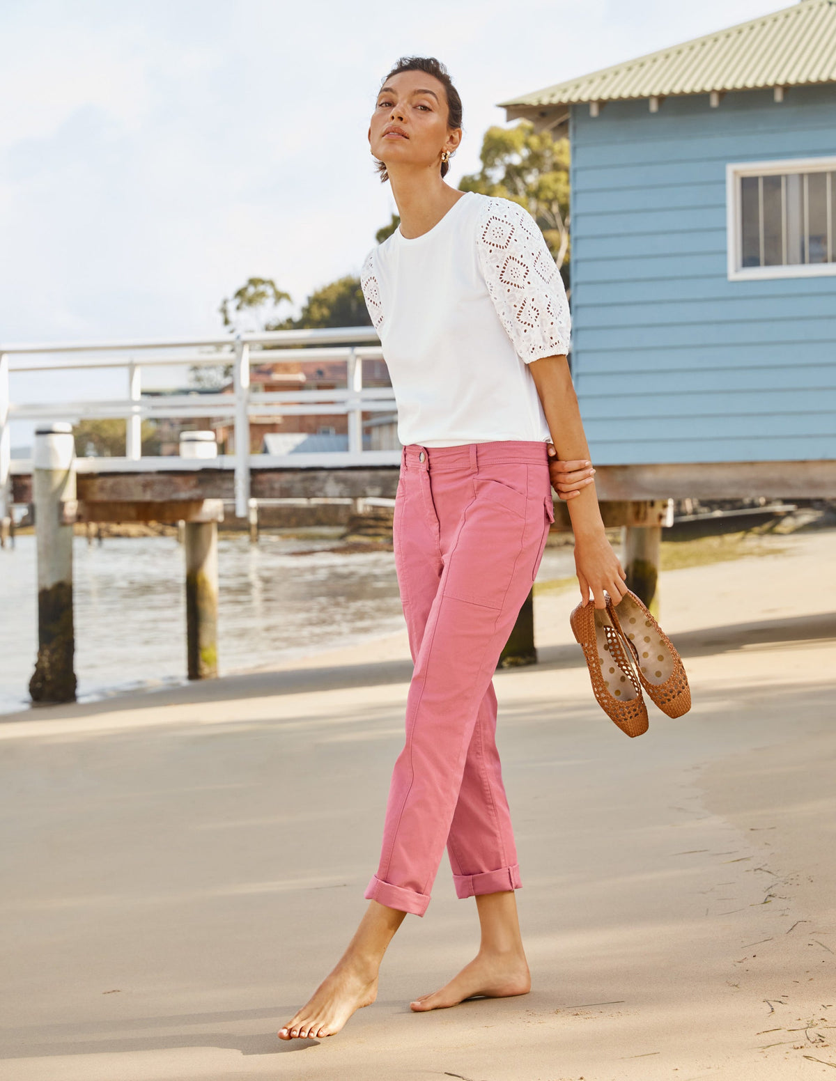 Abingdon Trousers-Dusty Red - Image 6