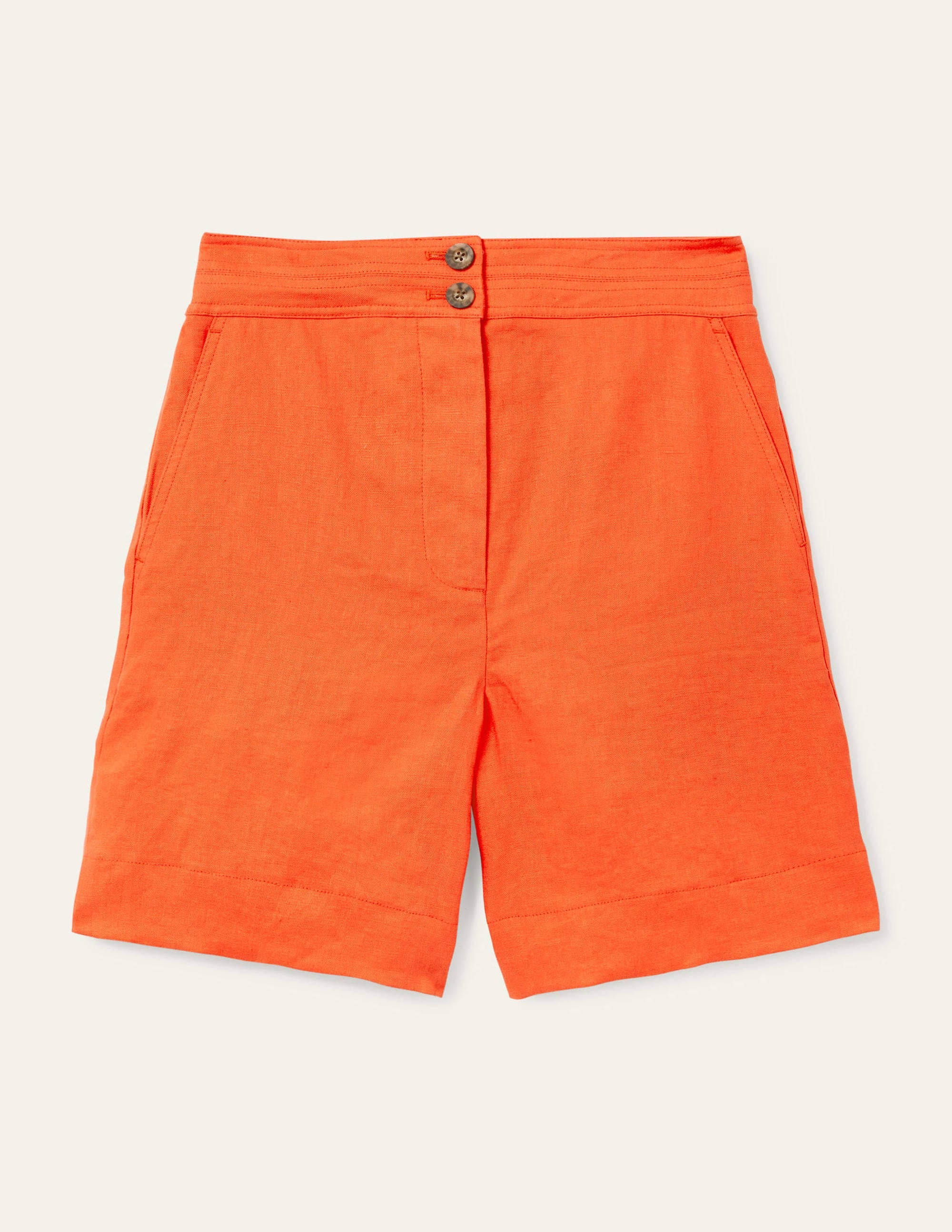 Cornwall Linen Shorts-Satsuma - Image 6