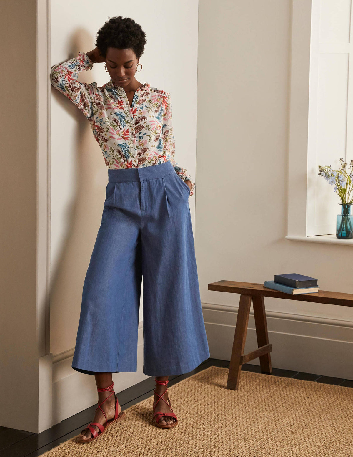 Brompton Culottes-Mid Vintage Denim-5