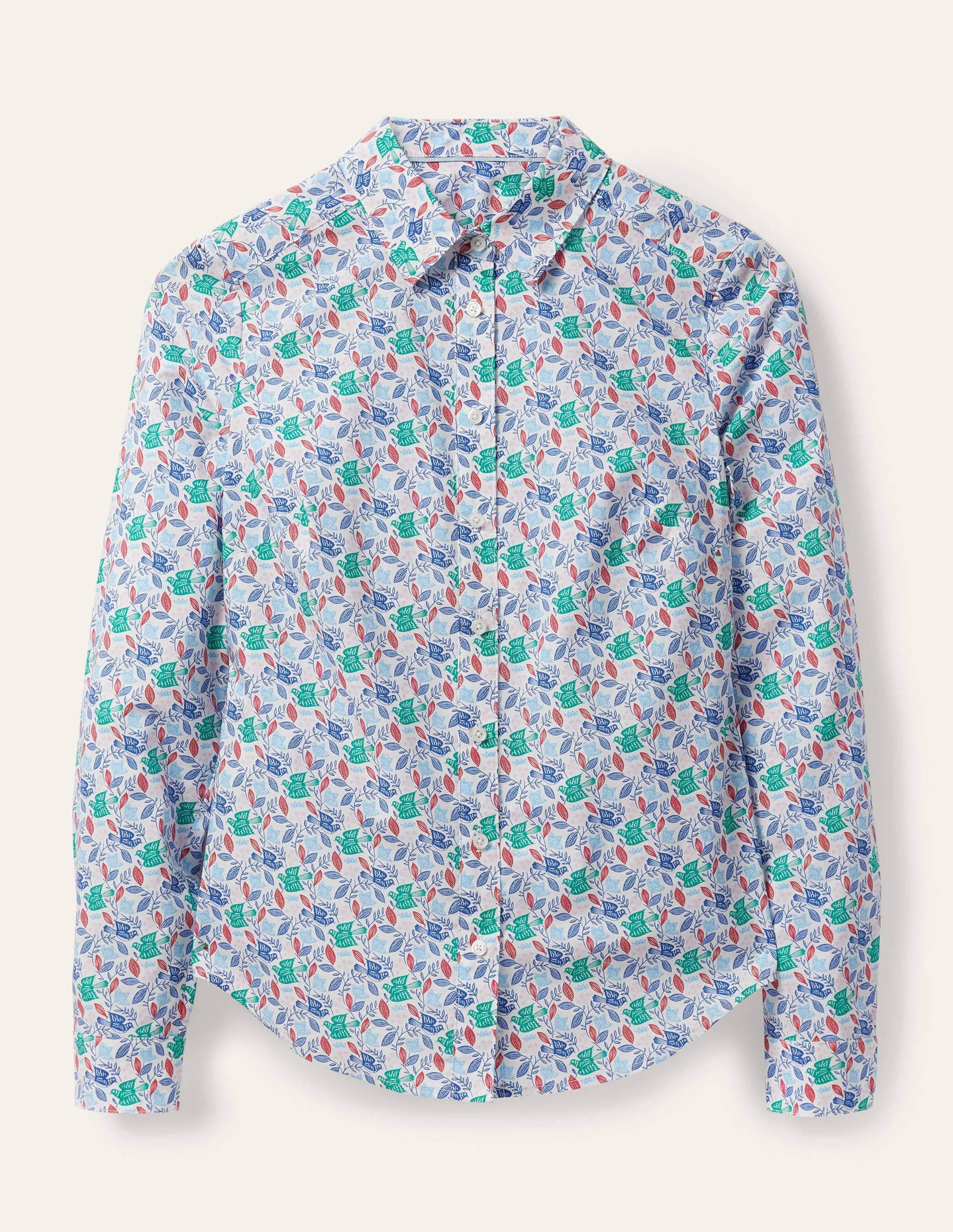 Modern Classic Shirt-Ivory, Meadow Flight - Image 6
