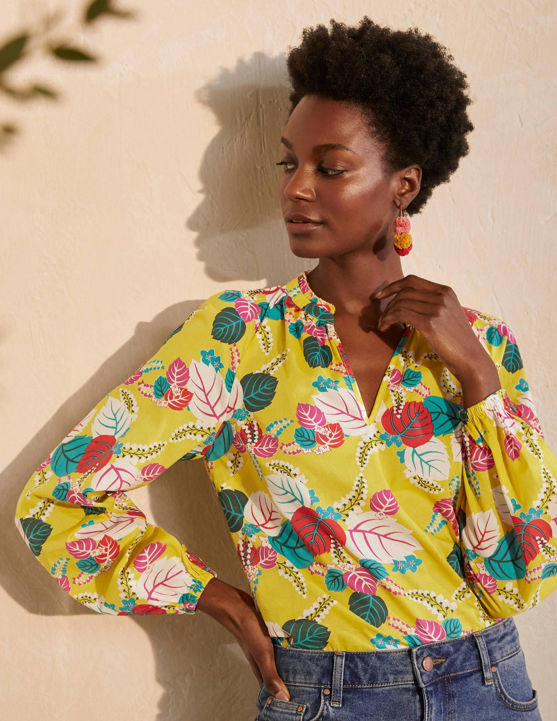 Heather Top-Daffodil, Holiday Tropic-1