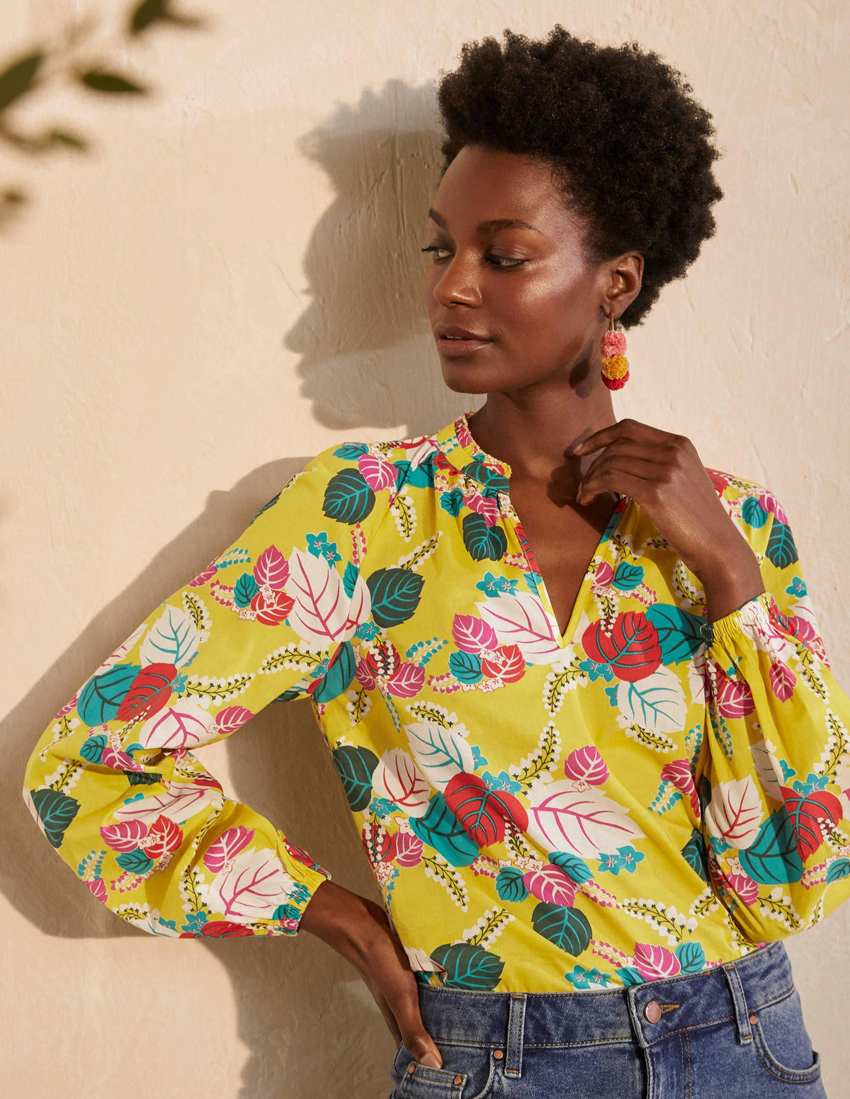 Heather Top-Daffodil, Holiday Tropic - Image 1