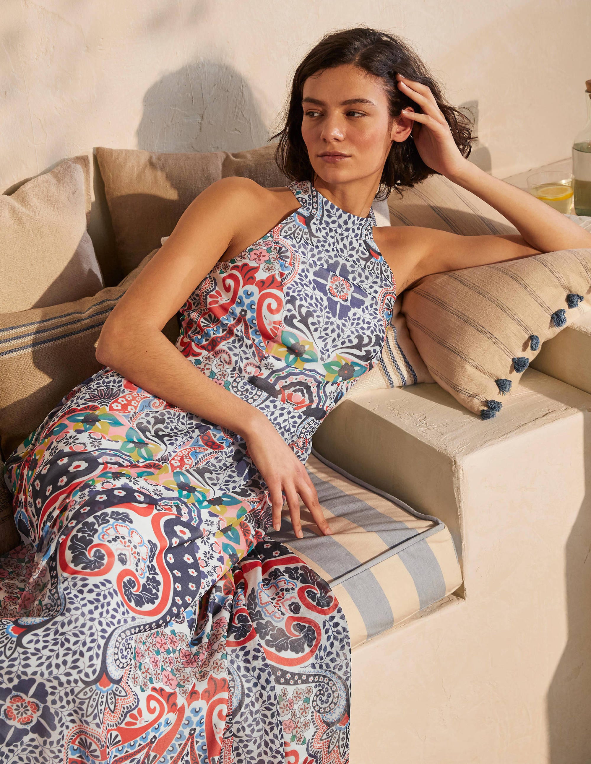 Tori Midi Dress-Mariner Blue, Kaleidoscope - Image 2