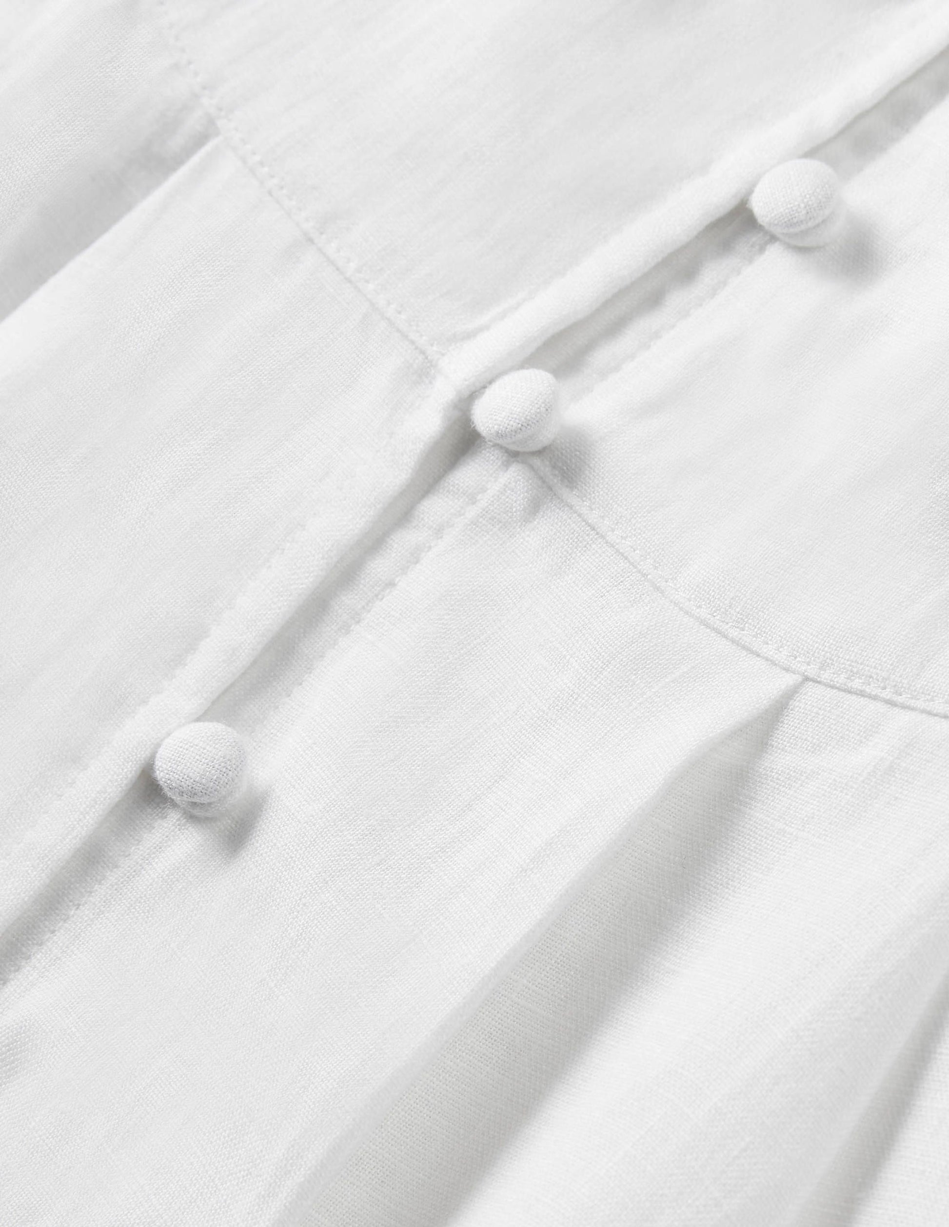 Jemima Linen Midi Dress-White-5