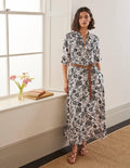 Cecile Midi Shirt Dress-Milkshake, Enchanting Floral