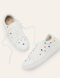 Maria Comfort Trainers-Maize, Embroidered Spot