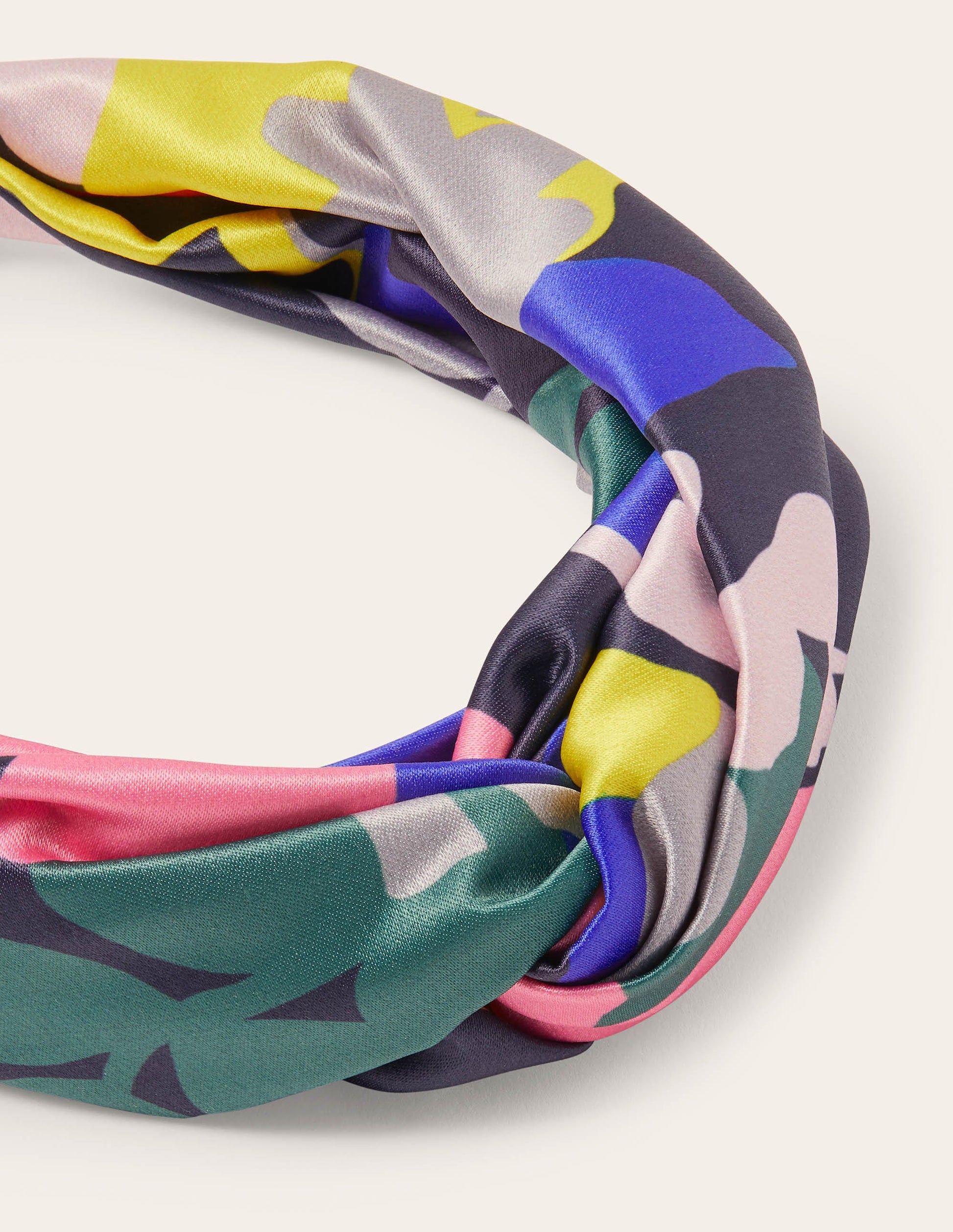 Knotted Headband-Leaf, Asphalt-1