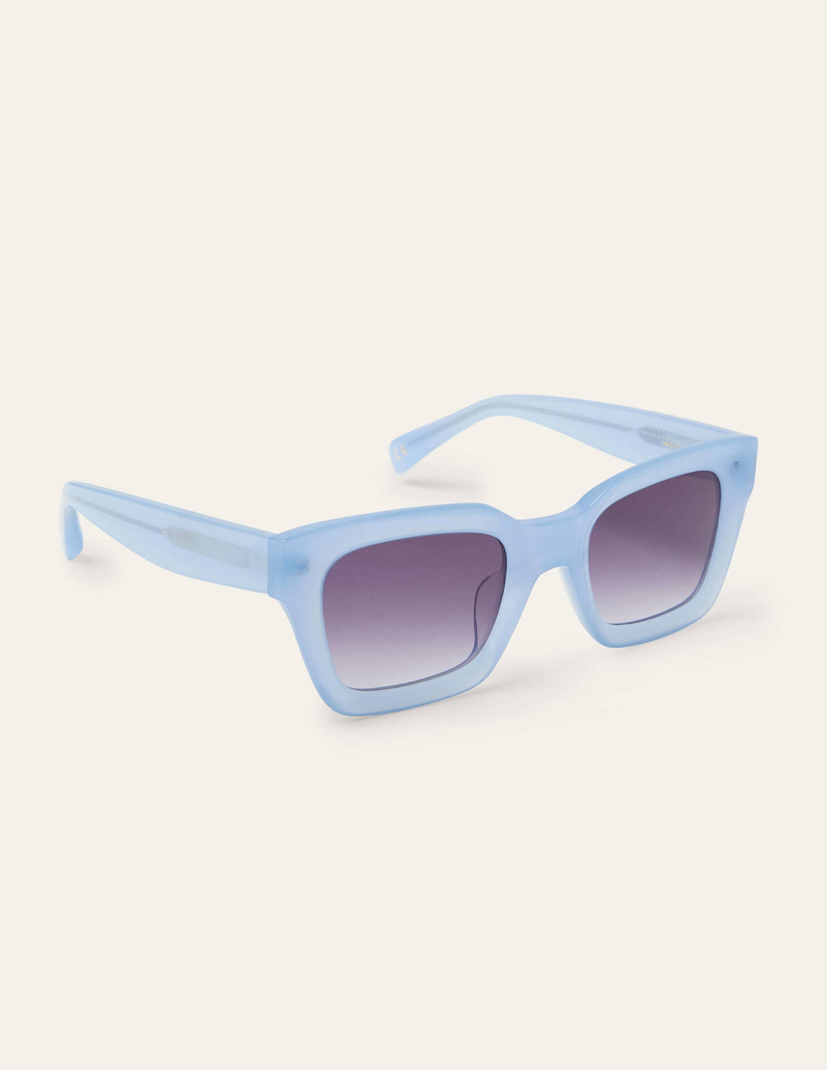 Chunky Frame Sunglasses-Hazy Blue-2