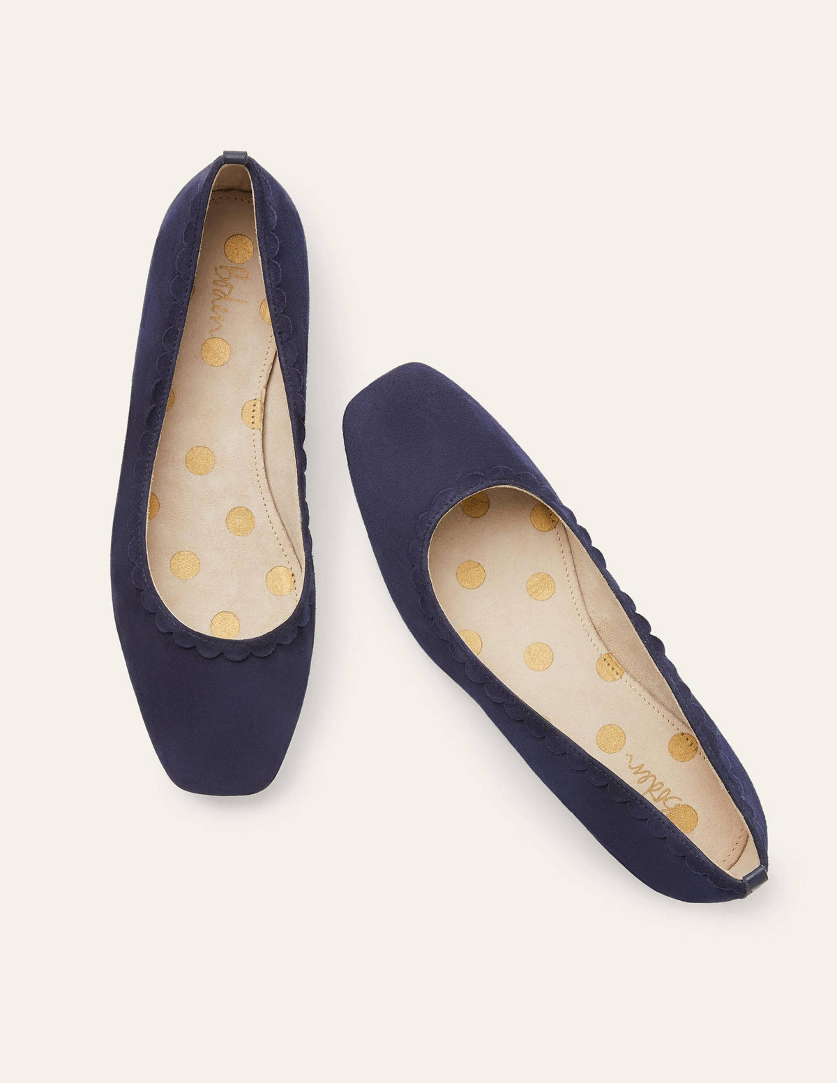 Olive Ballerinas-Navy - Image 1