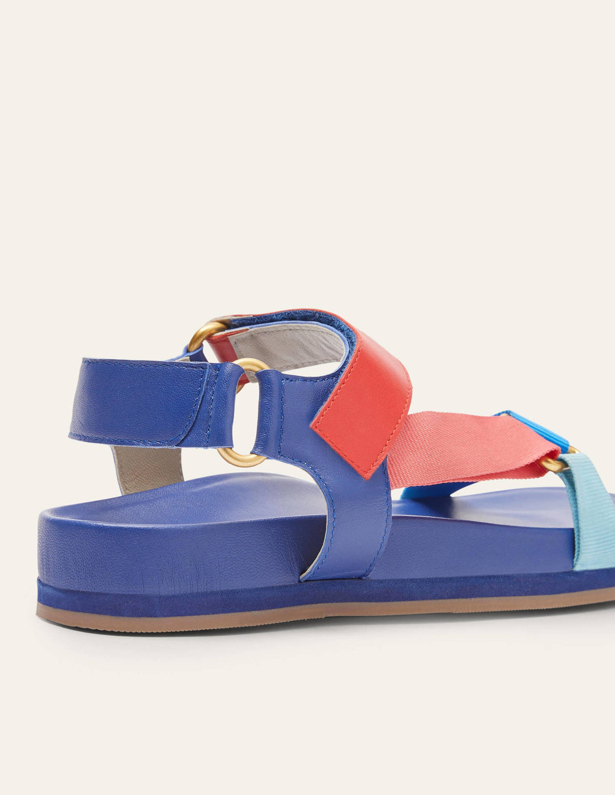 Colourblock Sandals-Navy Colourblock-3