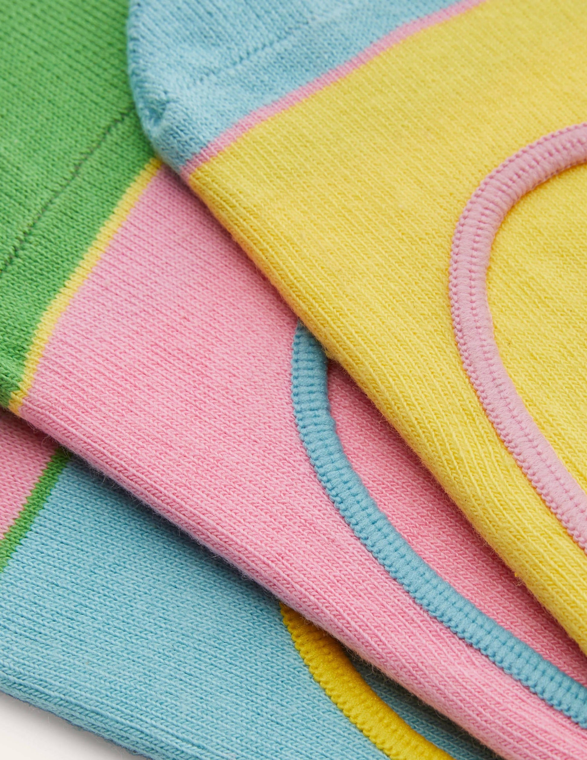 Three Pack Secret Socks-Colour Block Multi-2