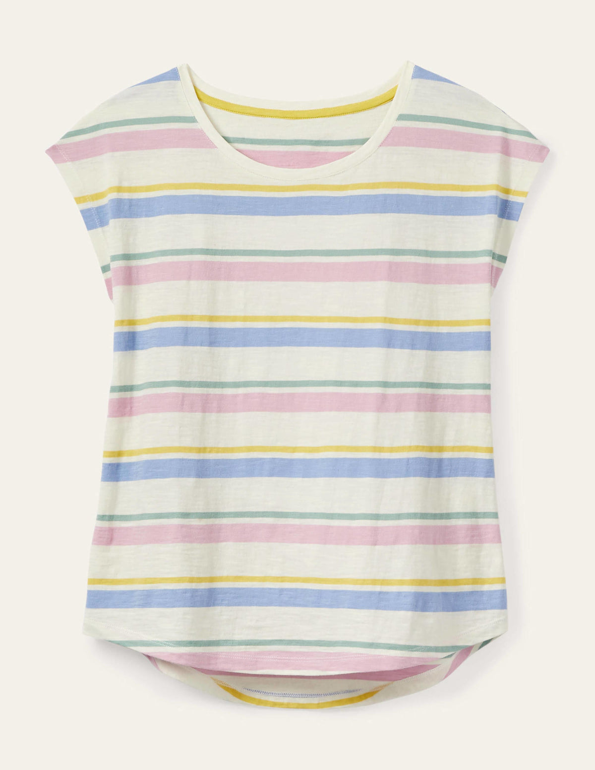 Robyn Jersey Tee-Pastel Multistripe - Image 7