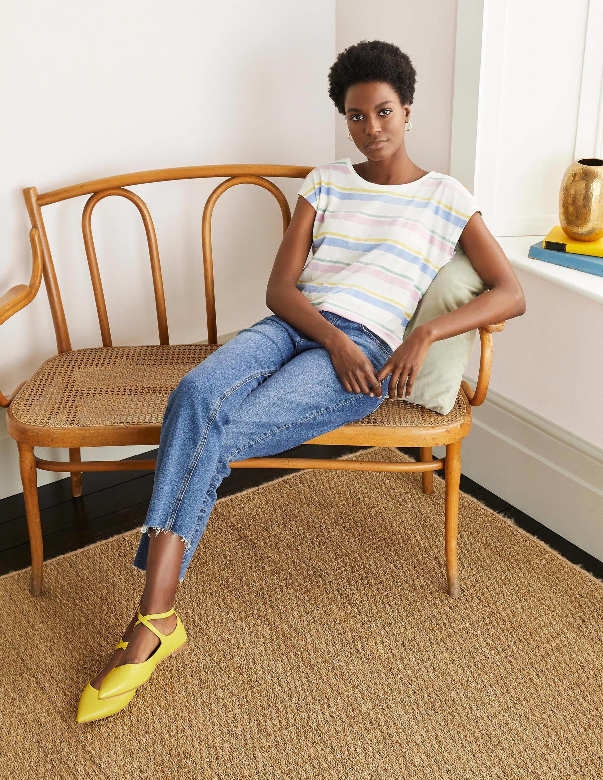 Robyn Jersey Tee-Pastel Multistripe-2