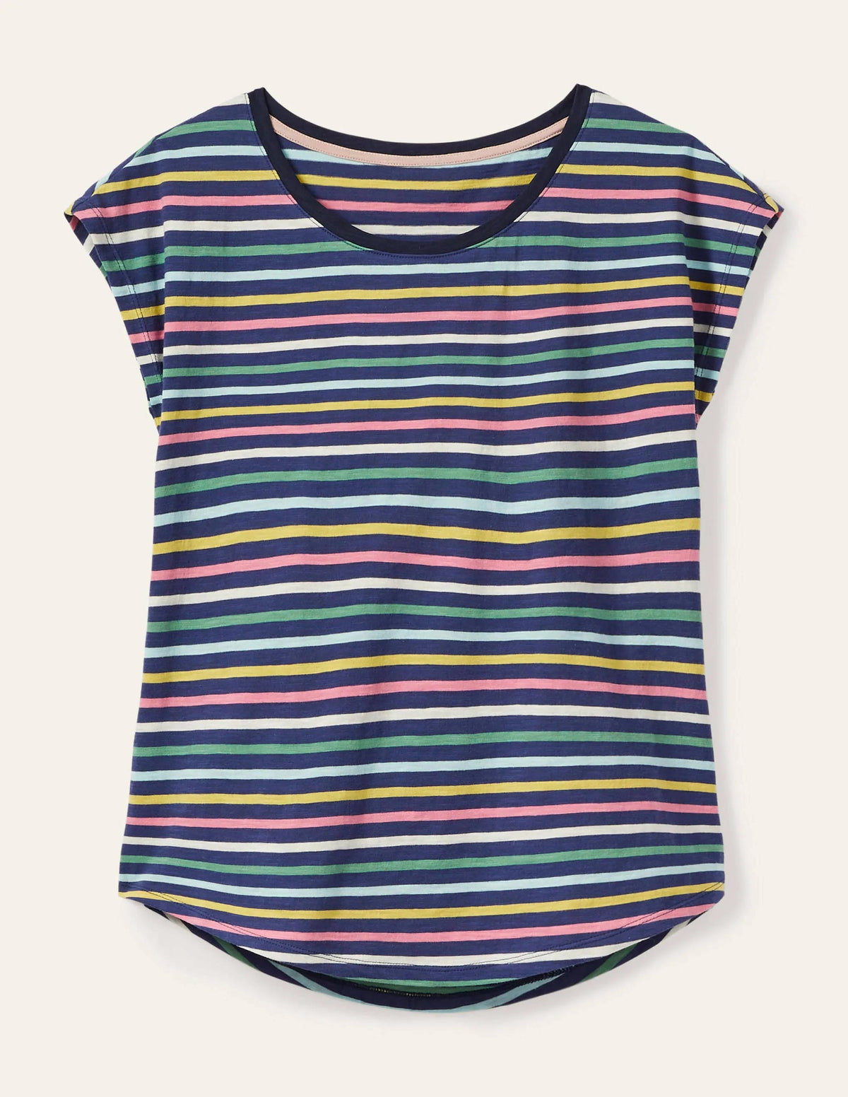 Robyn Jersey Tee-Mariner Pastel Multistripe - Image 1