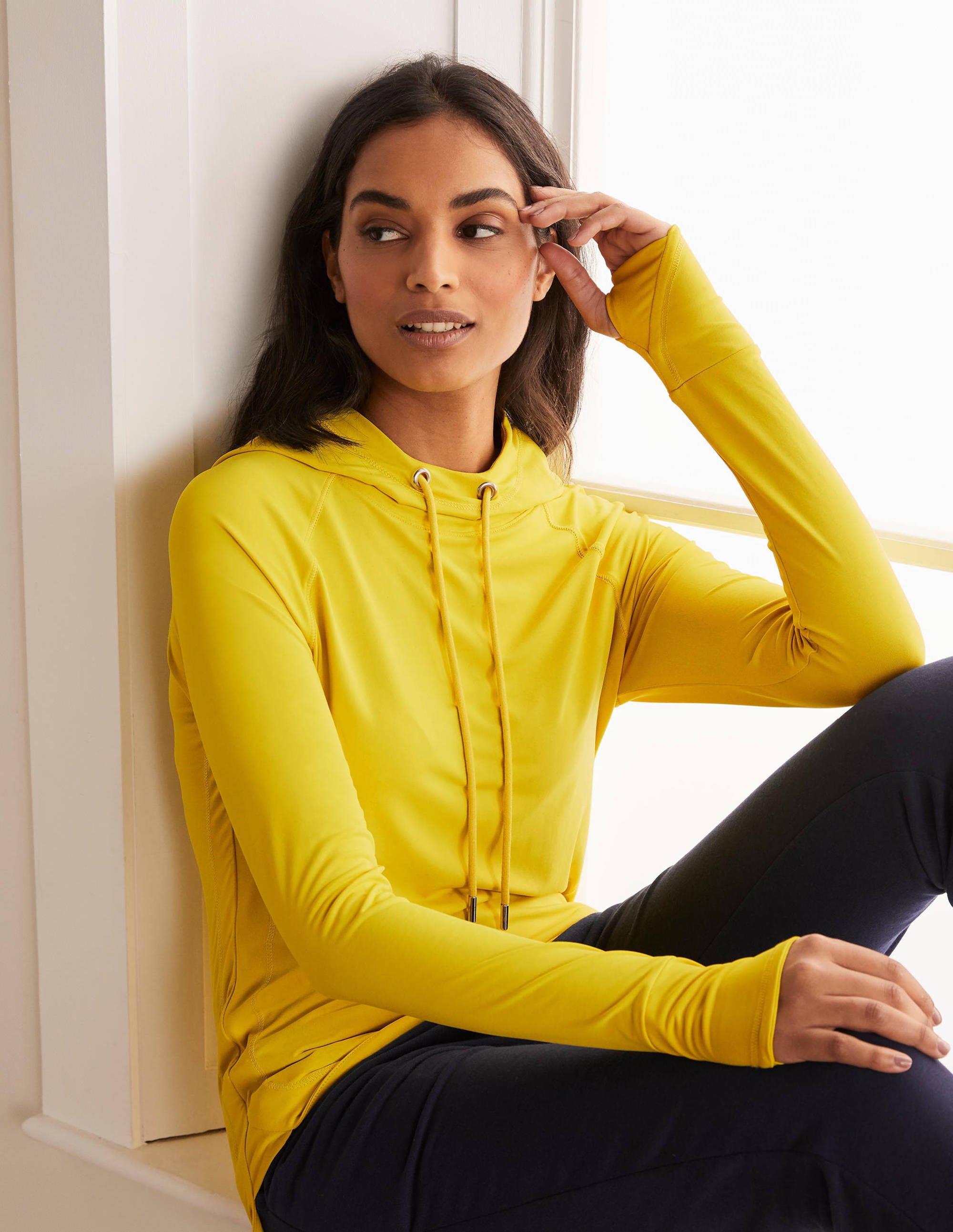 Leah Active Hoodie-Chartreuse - Image 1