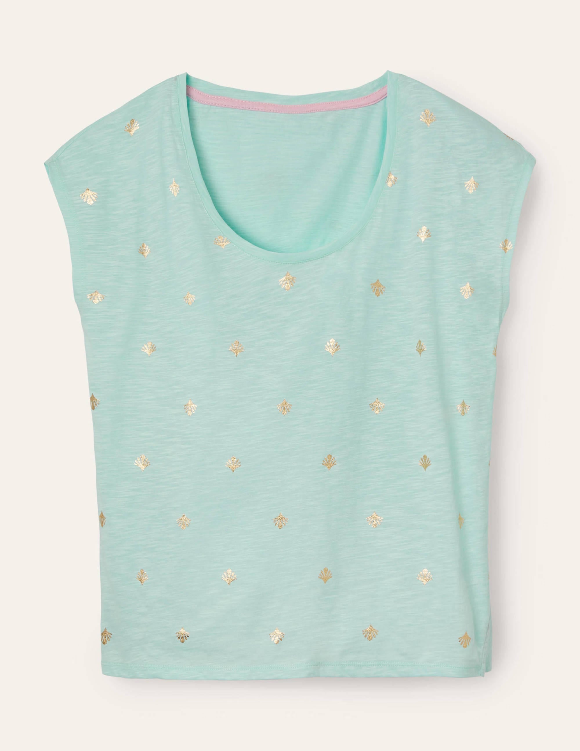 Fun Voop Tee-Spearmint, Coral Tile - Image 5