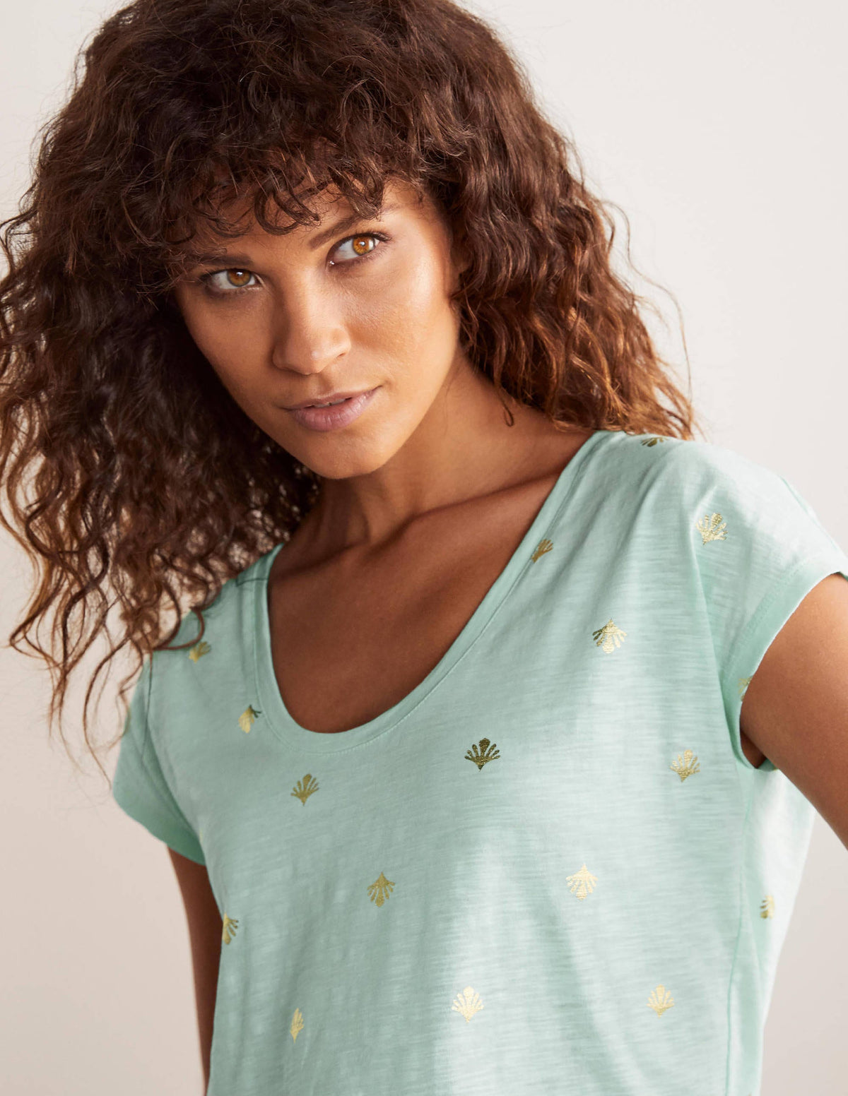 Fun Voop Tee-Spearmint, Coral Tile-4