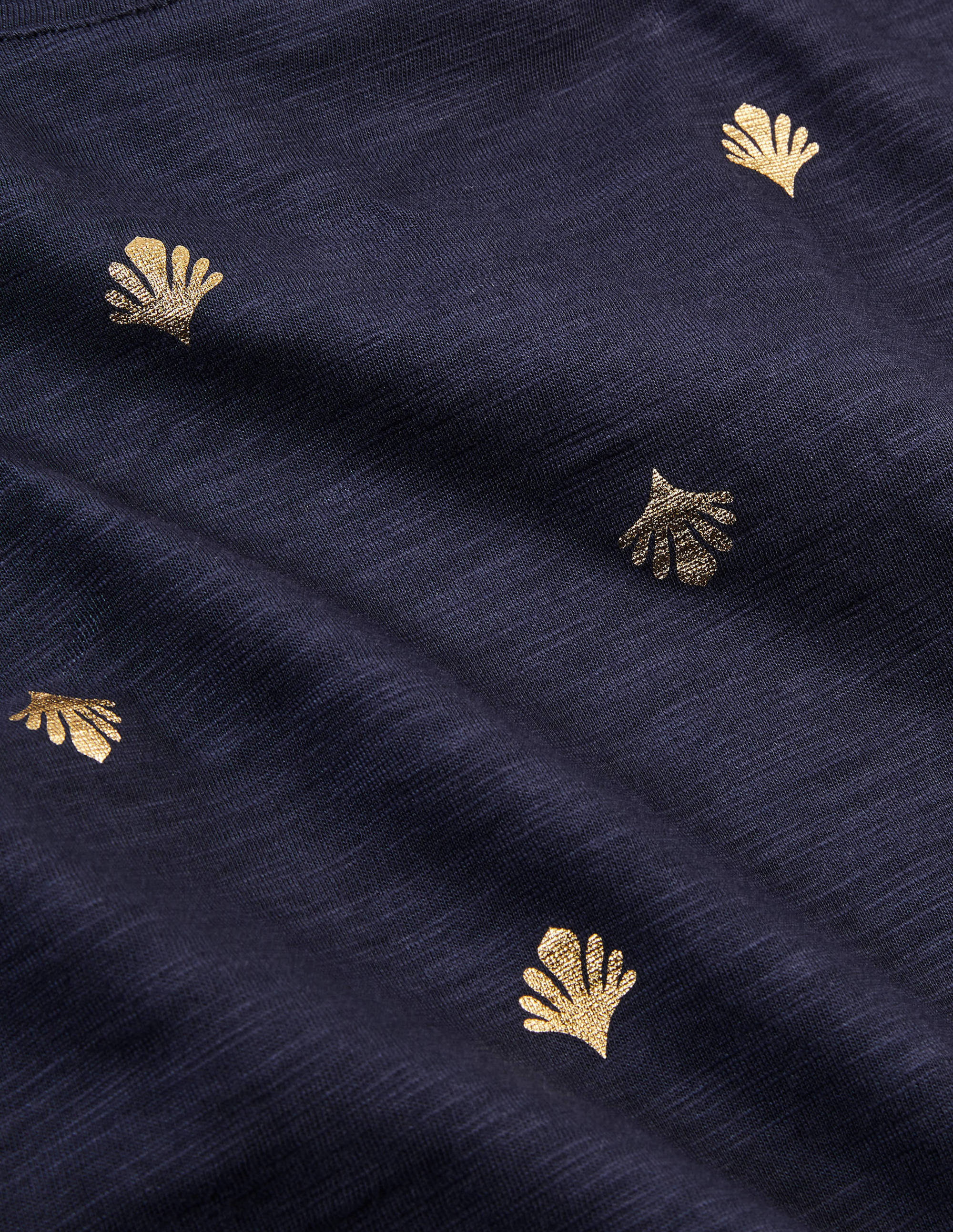 Fun Voop Tee-Navy, Coral Tile - Image 6