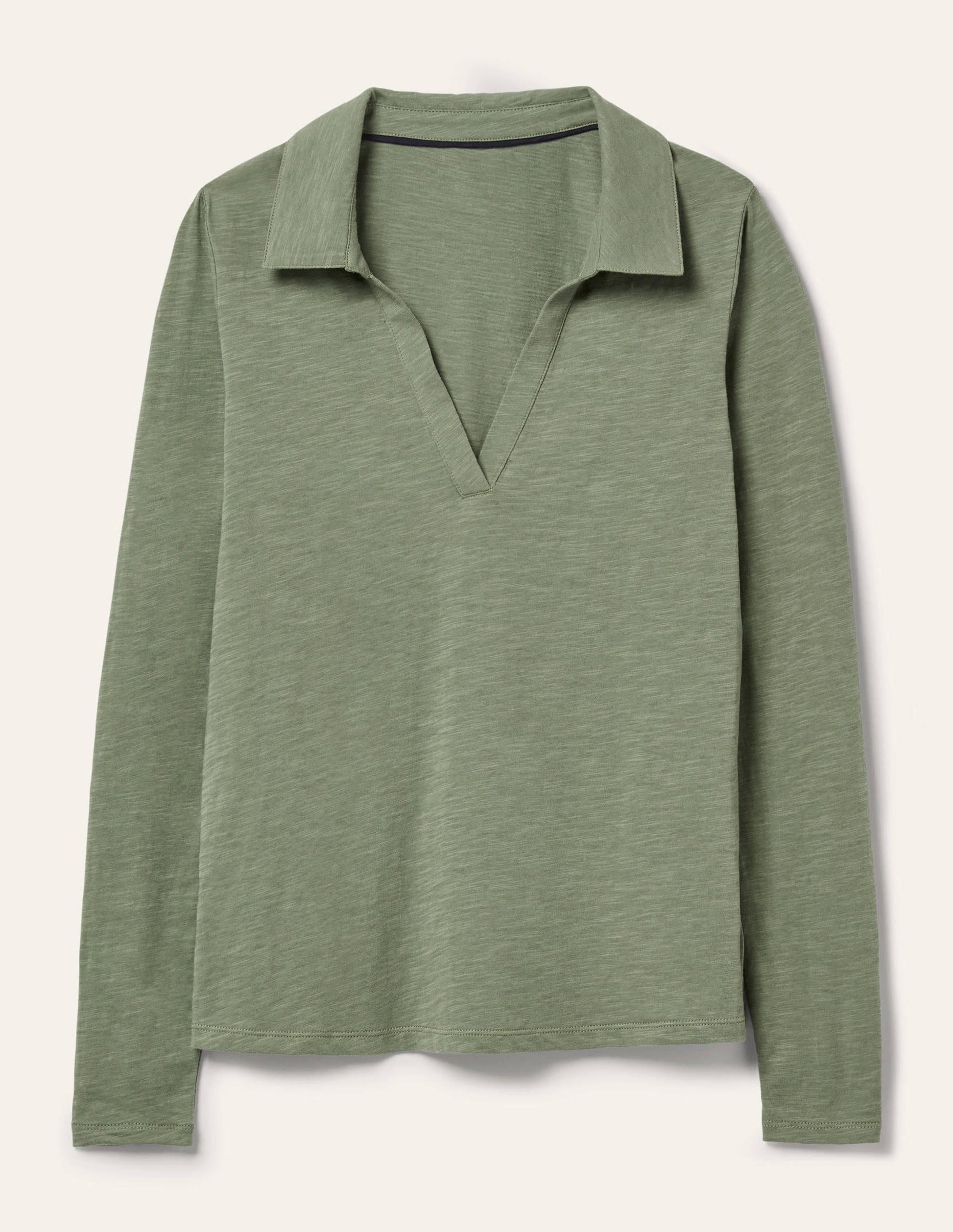 The Cotton Collar Notch Tee-Alder-5