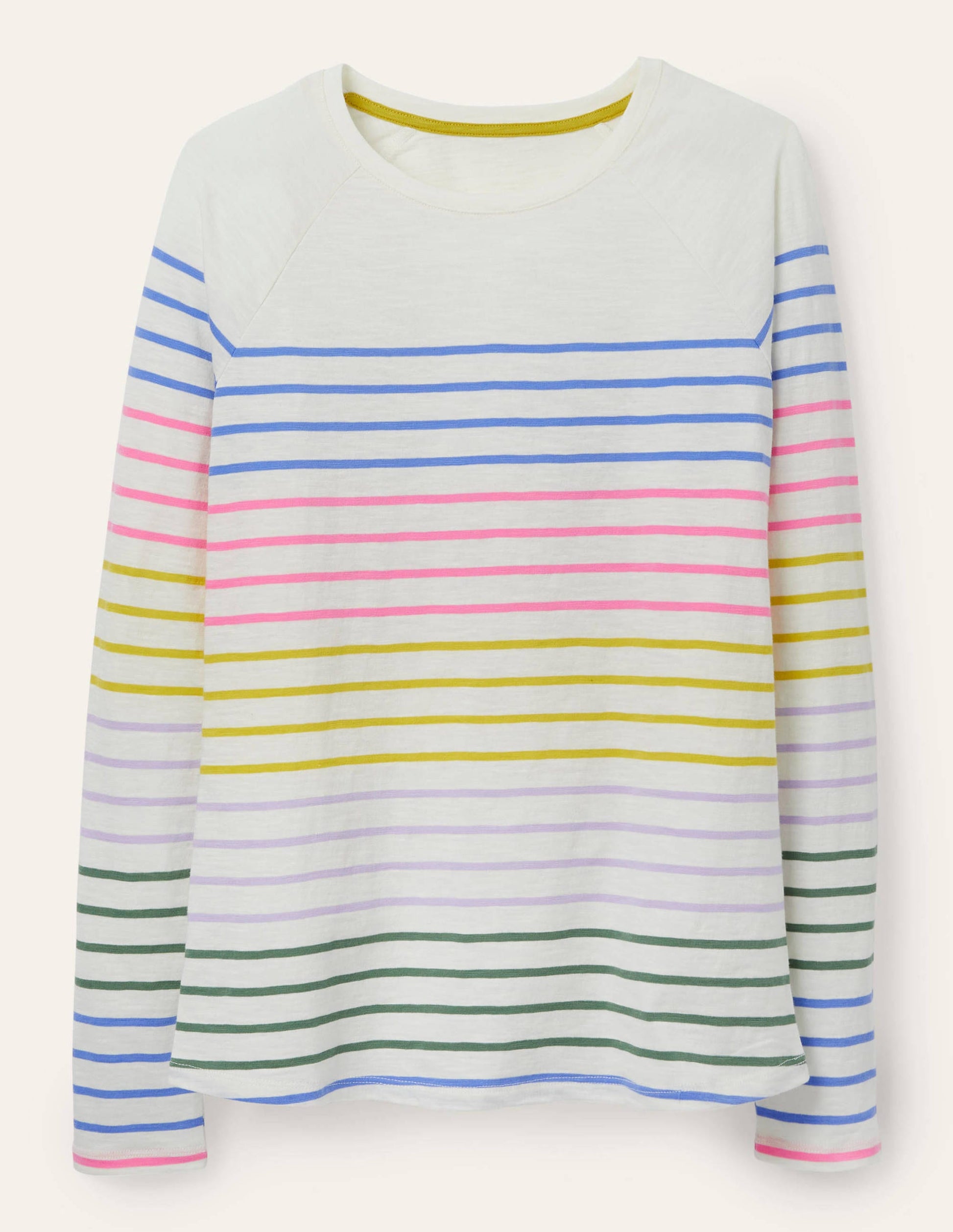 Lorna Baseball Jersey Top-Rainbow Multi Stripe-6