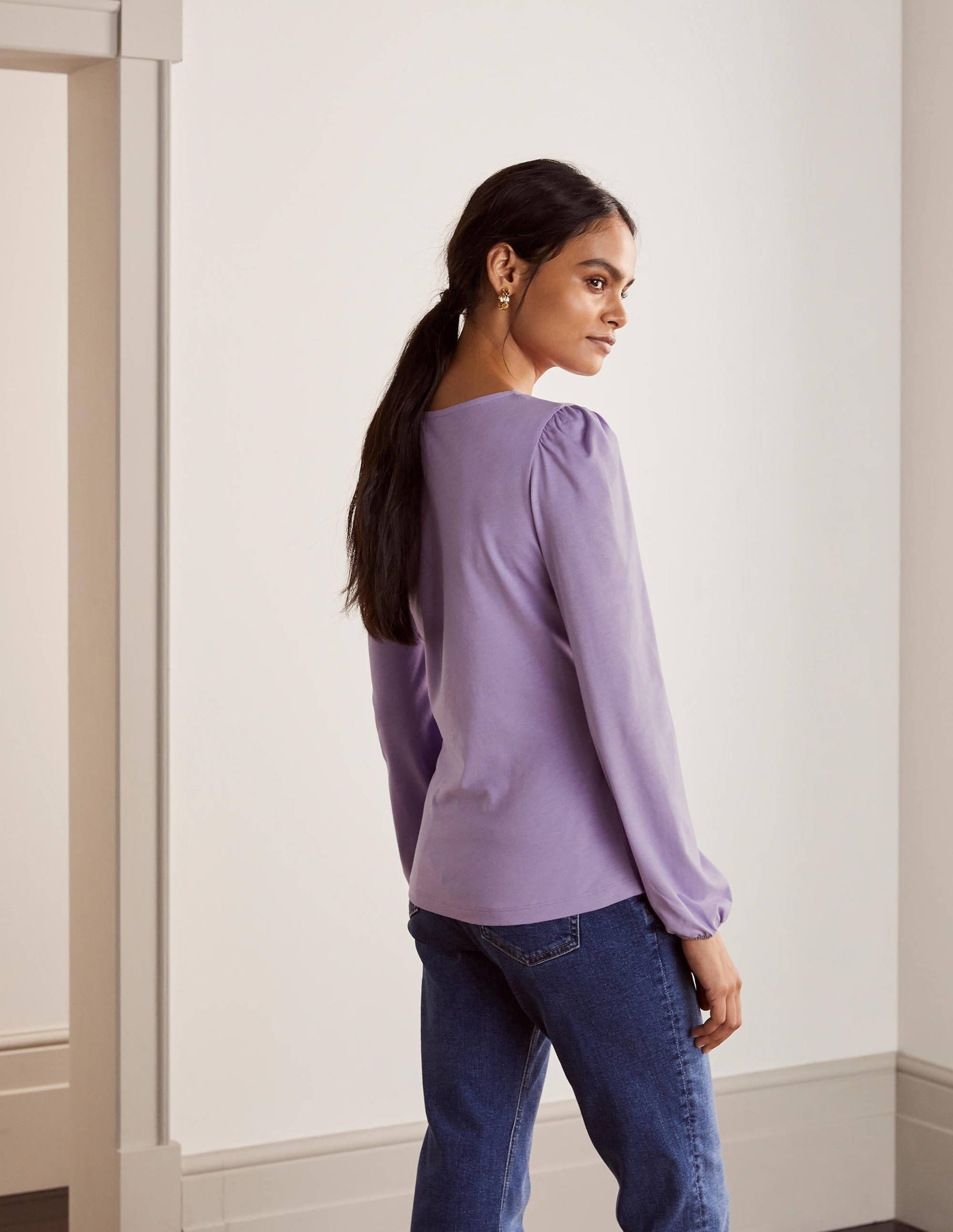 Supersoft Long Sleeve Top-Cool Violet - Image 3