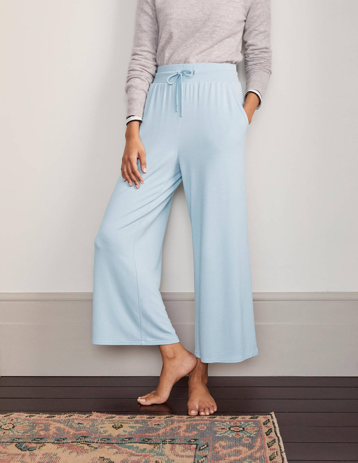 Emma Cropped Joggers-Surf - Image 2