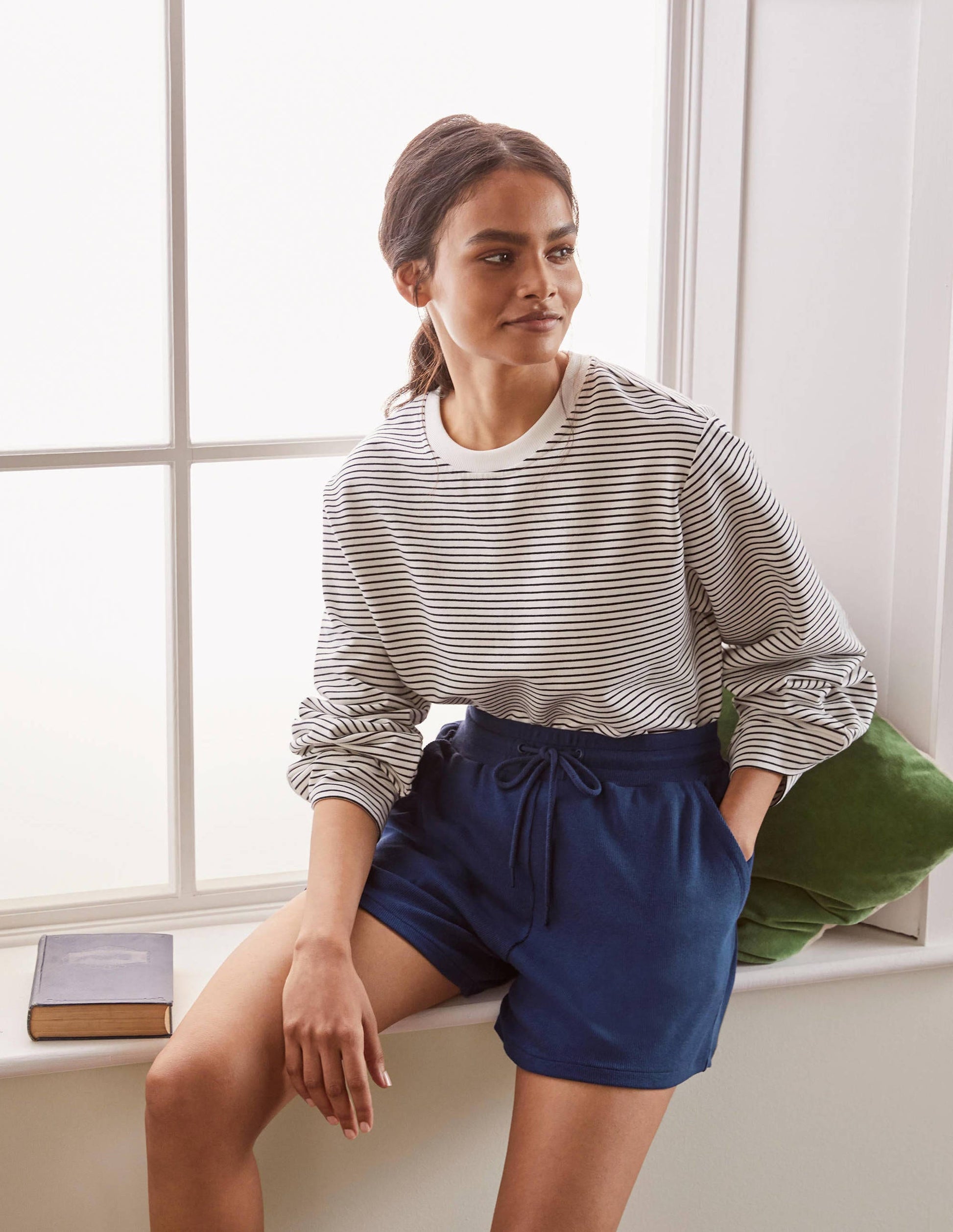 Margot Shorts-Mariner Blue-1