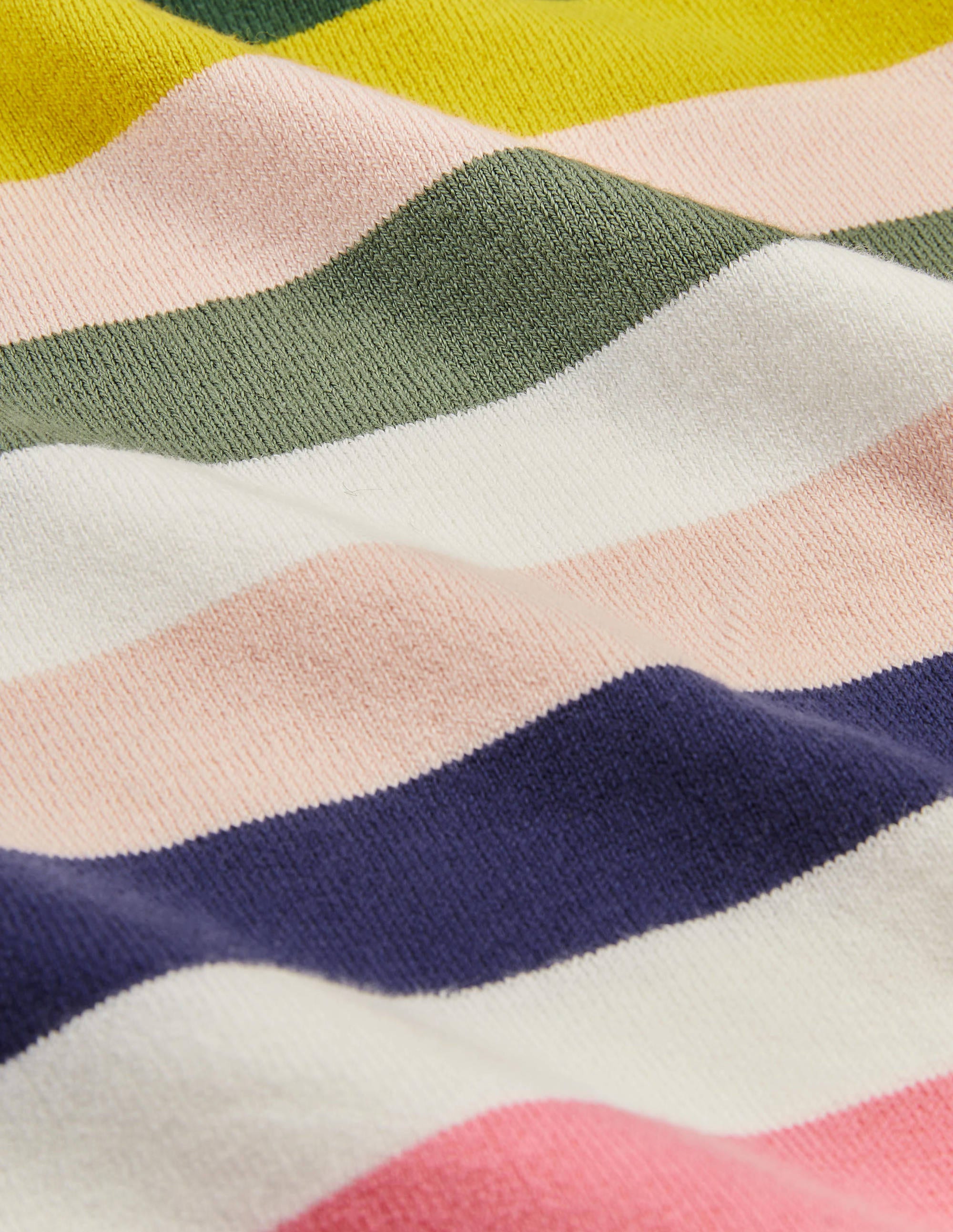 Abingdon Cotton Knitted Tee-Multi Stripe - Image 5