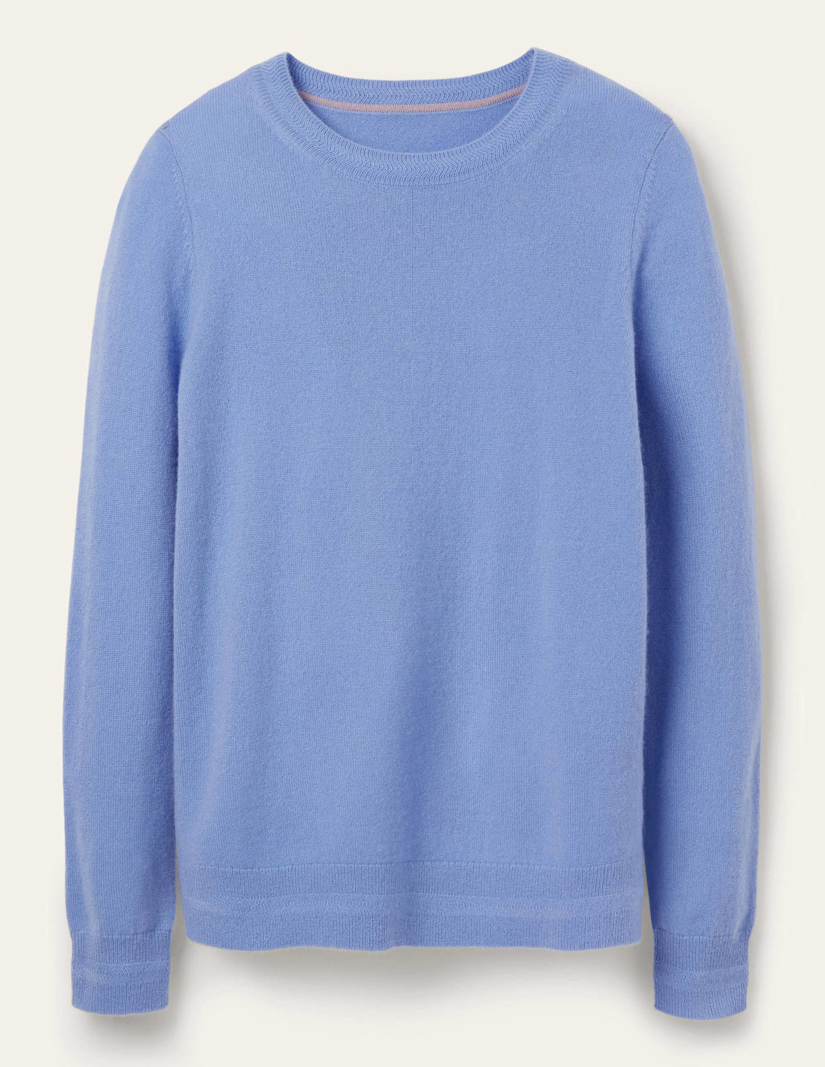 Cashmere Crew Neck Jumper-Gulf Blue - Image 6