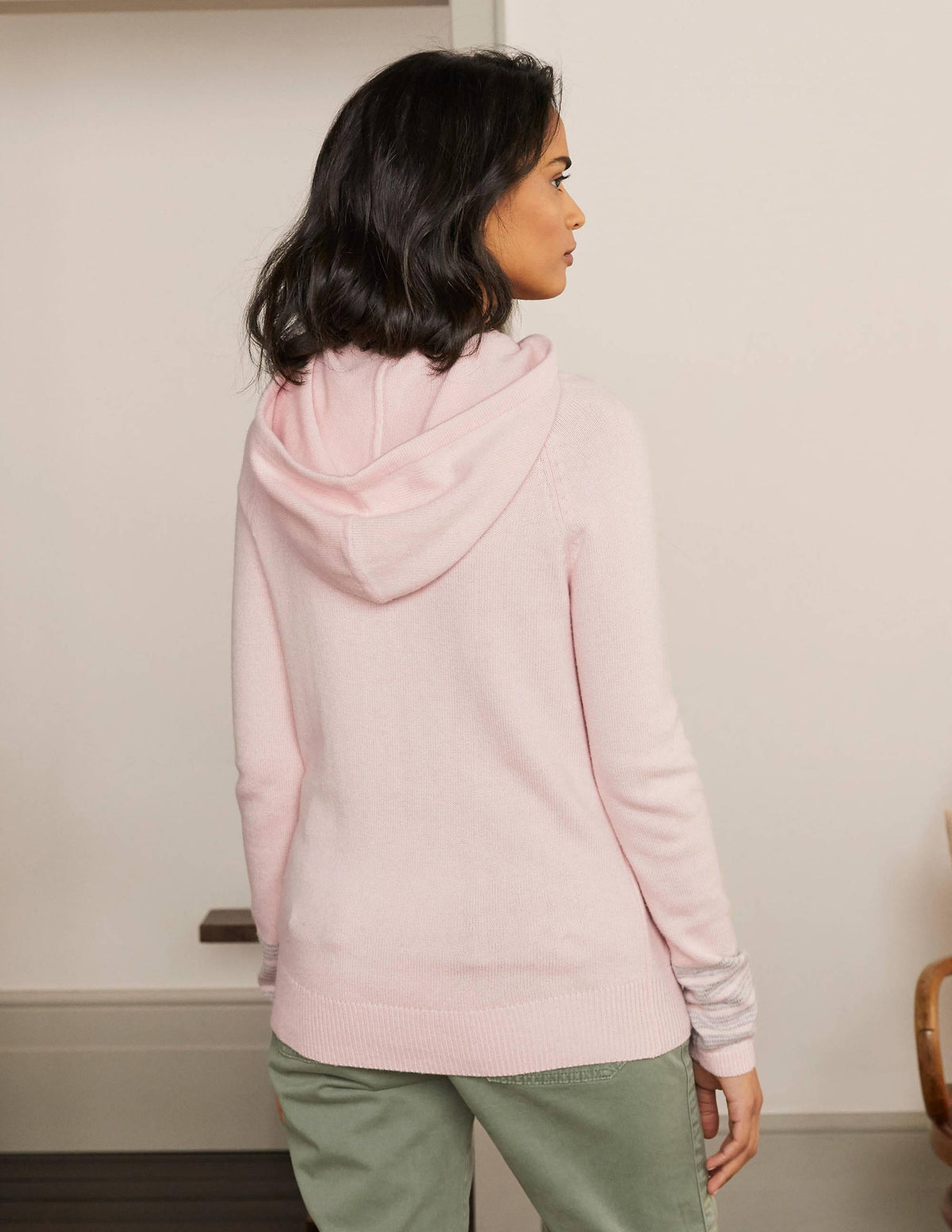 Morton Knitted Hoodie-Milkshake - Image 3