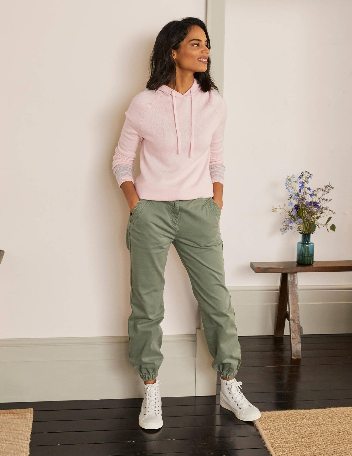 Morton Knitted Hoodie-Milkshake - Image 4