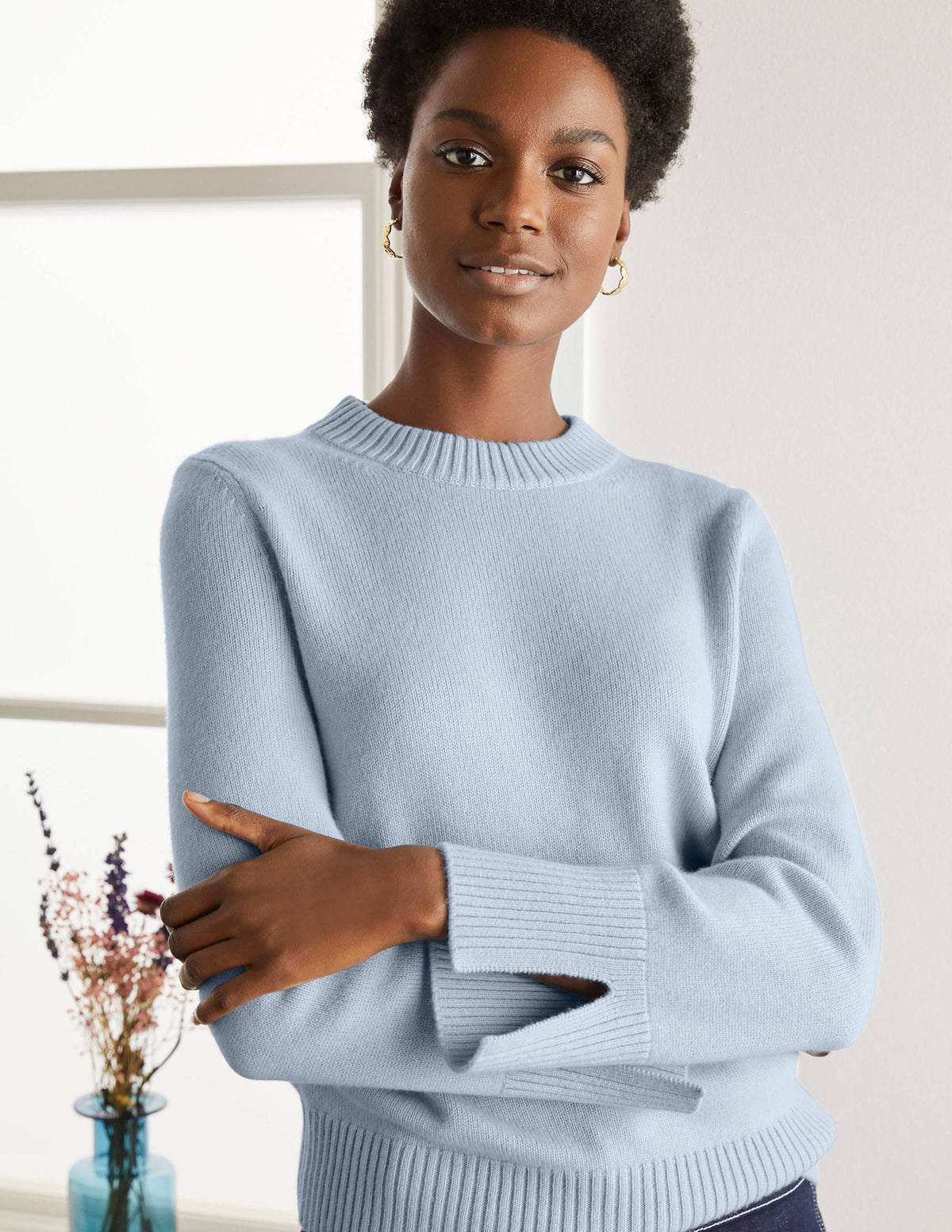 Dundee Cashmere Jumper-Blue-2