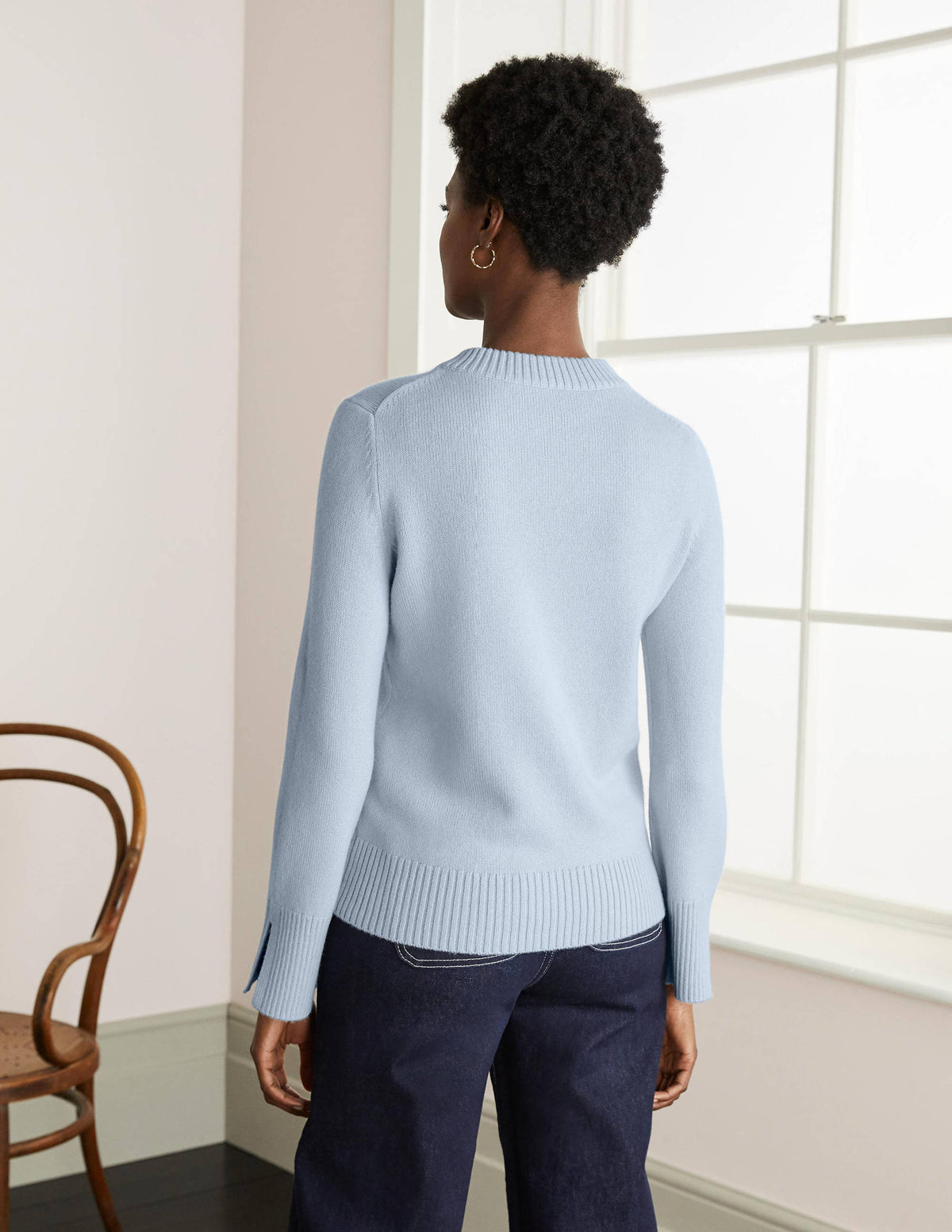 Dundee Cashmere Jumper-Blue-3