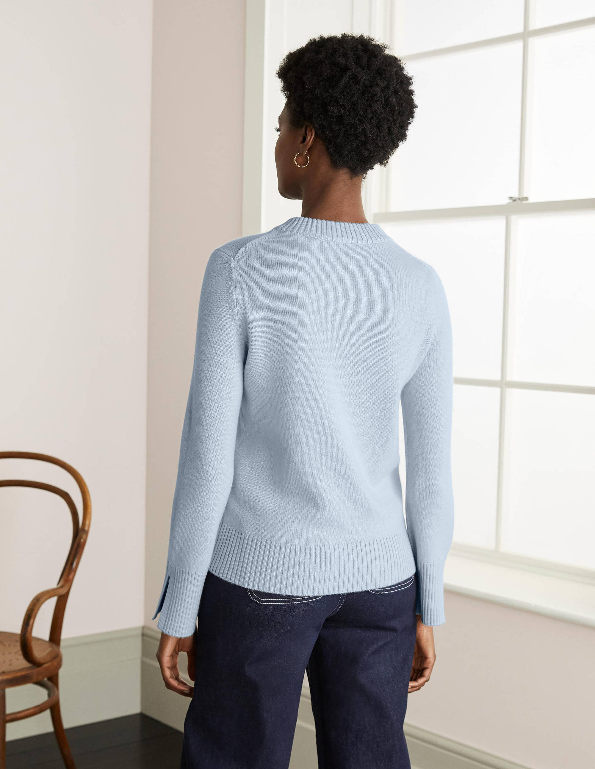 Dundee Cashmere Jumper-Blue - Image 3