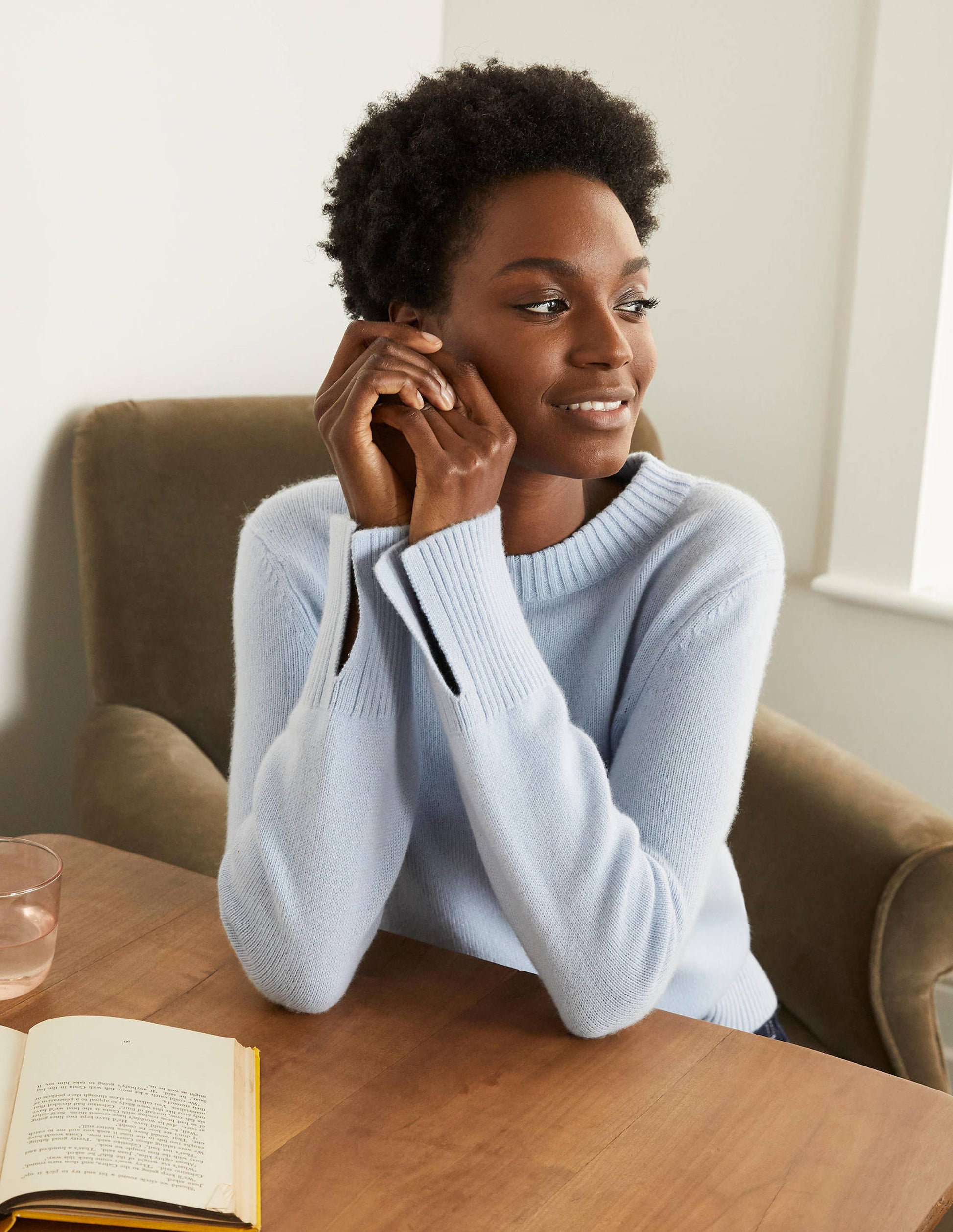 Dundee Cashmere Jumper-Blue-4
